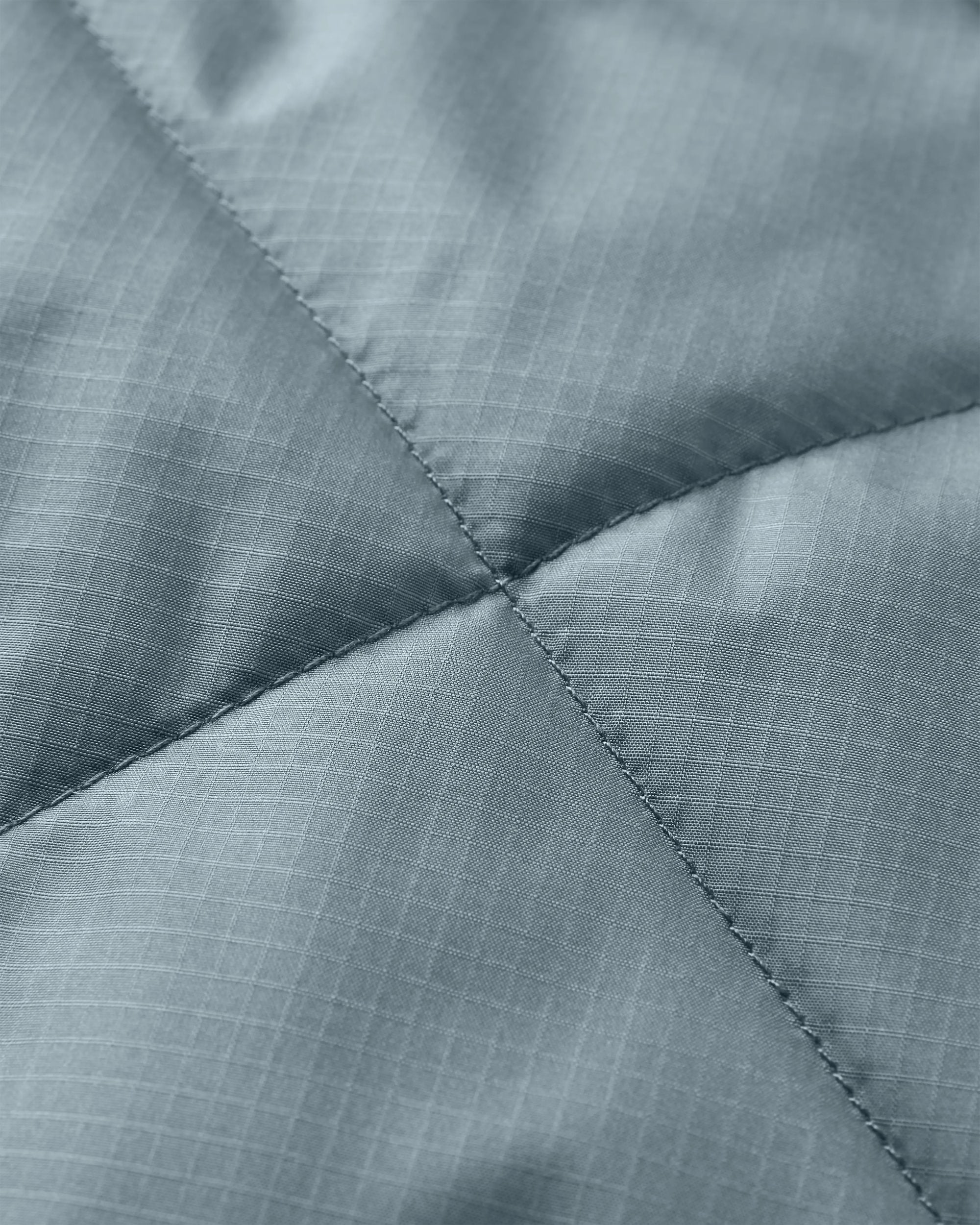 Oceanic Recycled Insulated 1/2 Zip Jacket - Storm Grey/Deep Plum - Flatlay