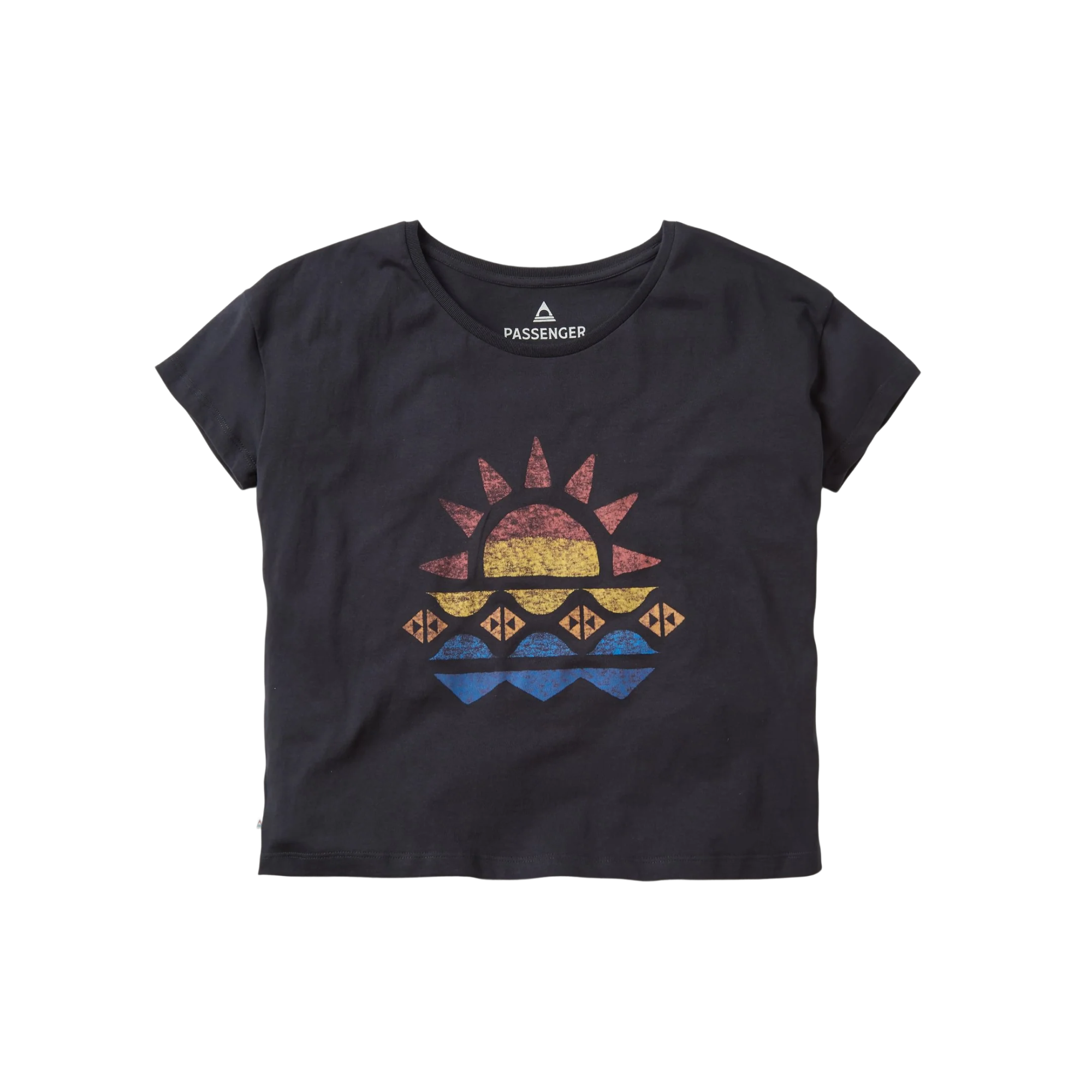 Sunray Baumwoll-T-Shirt - Schwarz
