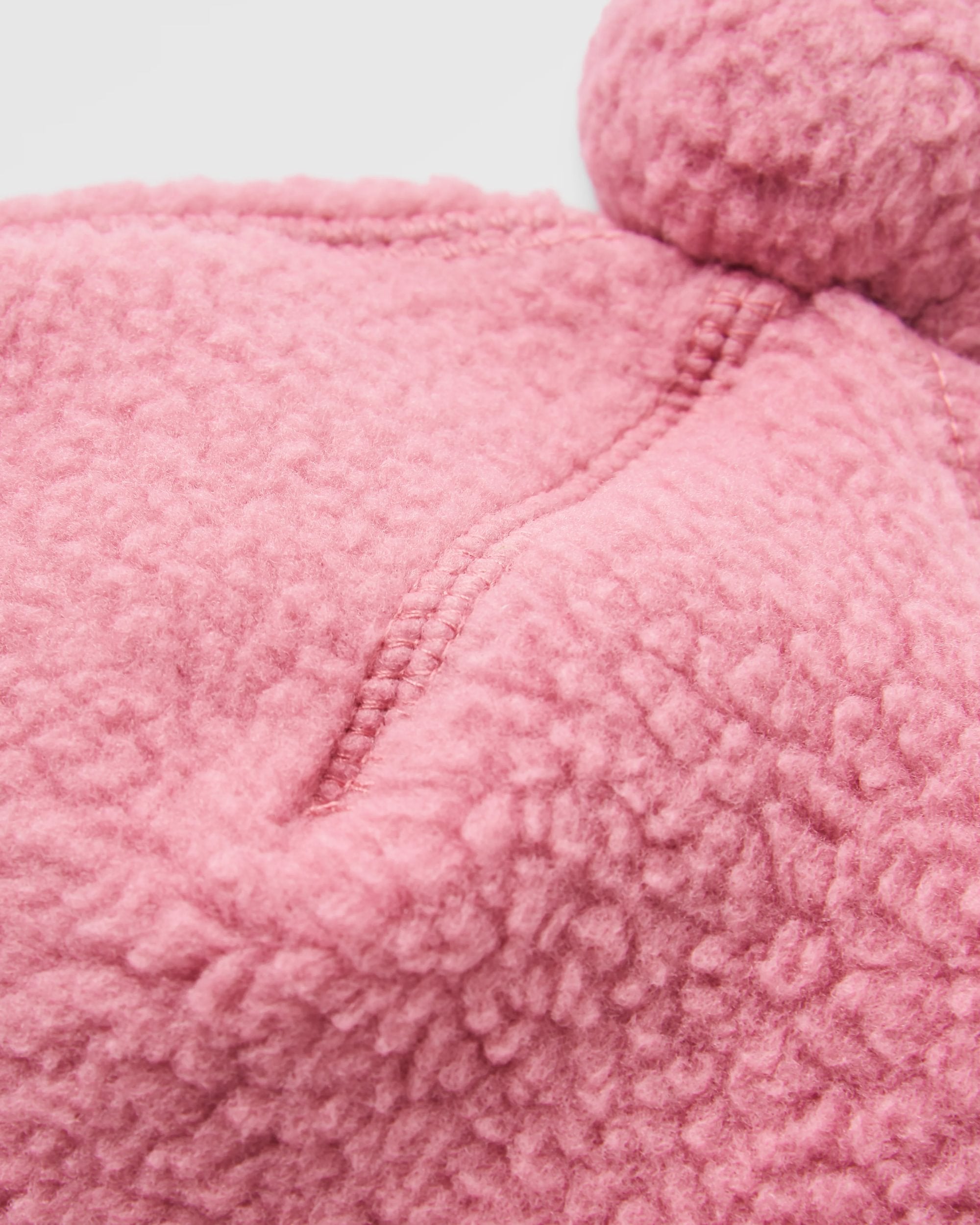 Snow Recycled Sherpa Beanie - Maroon - Flatlay