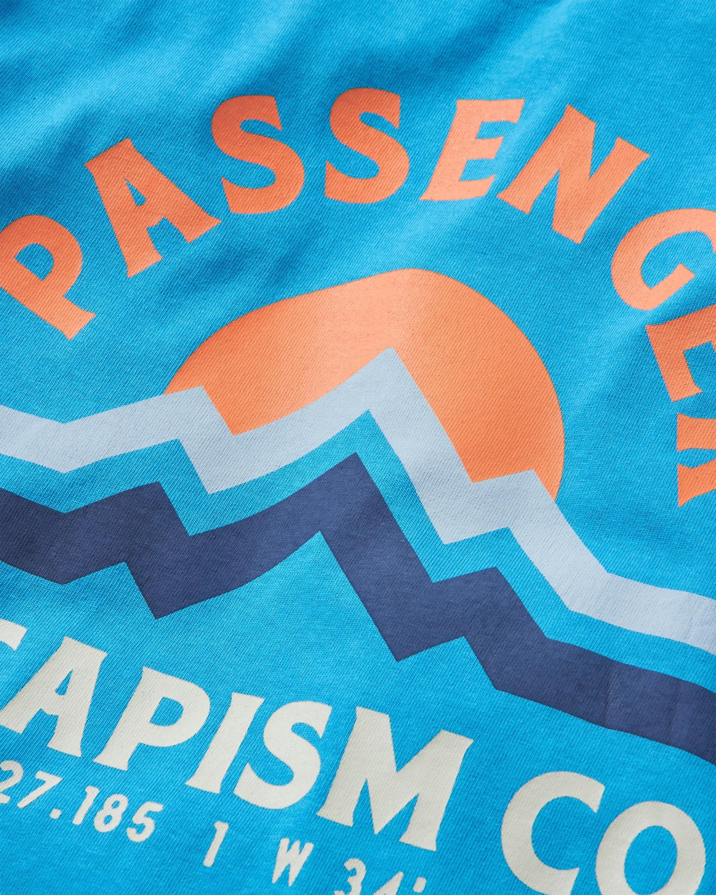 Breathe Recycled Cotton LS T-Shirt - Atlantic Blue - Flatlay