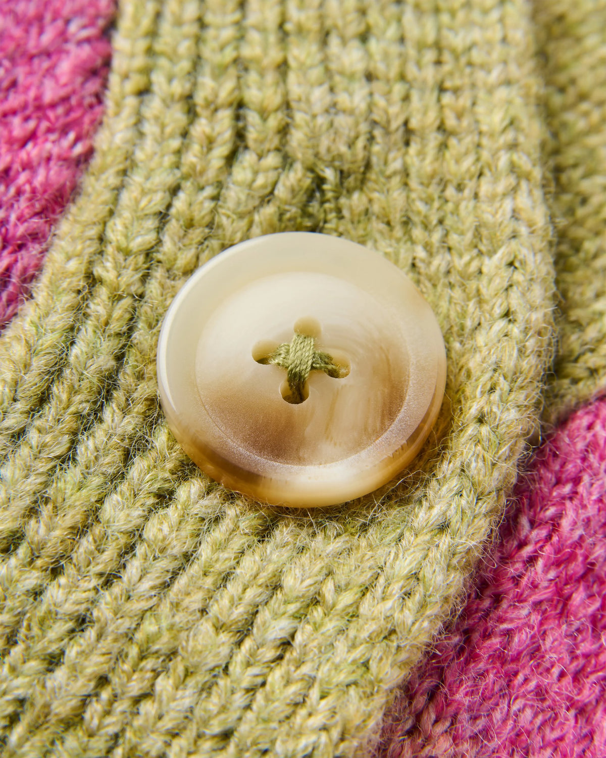 Scenic Knitted Cardigan - Scenic Dusty Olive - Flatlay