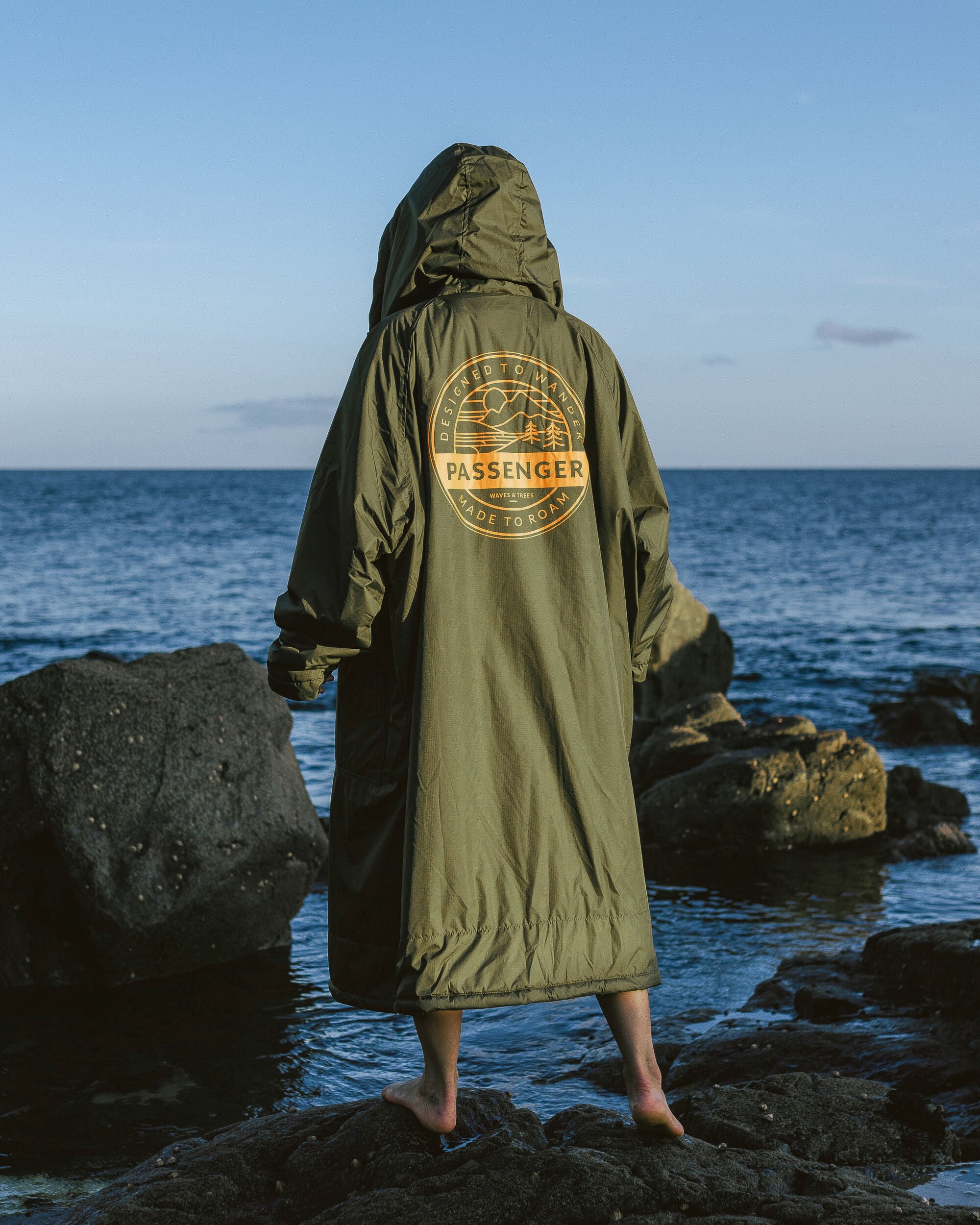 Waves Recycled Sherpa Lined Changing Robe - Khaki - Lifestyle - Female