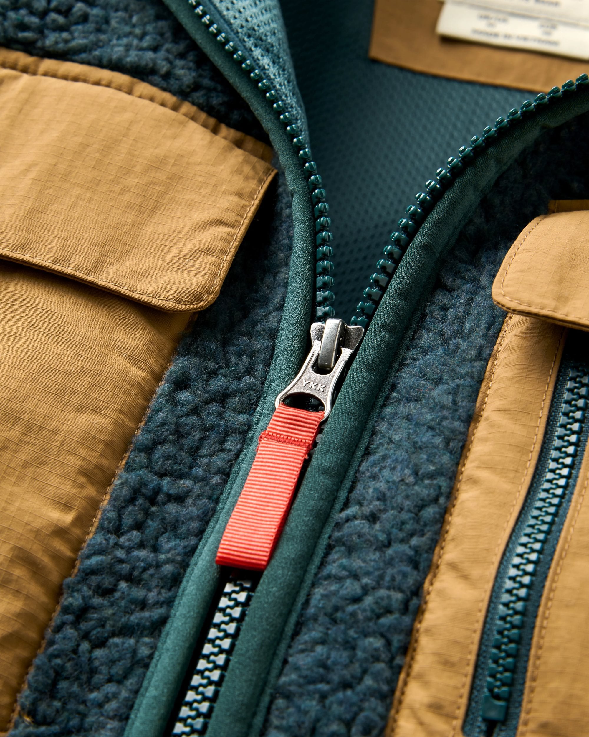 Valiant Deep Pile Fleece - Dark Fern - Flatlay