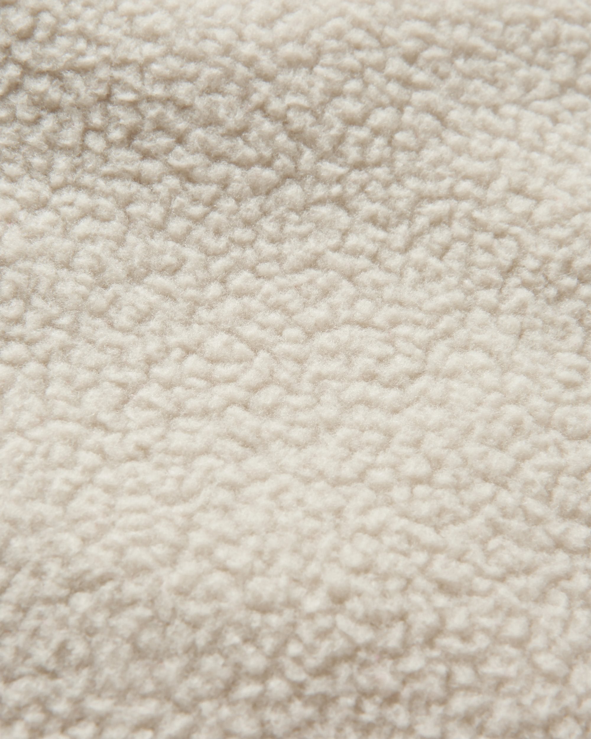 Ventura 1/2 Zip Recycled Sherpa Fleece - Oatmeal/Khaki - Flatlay