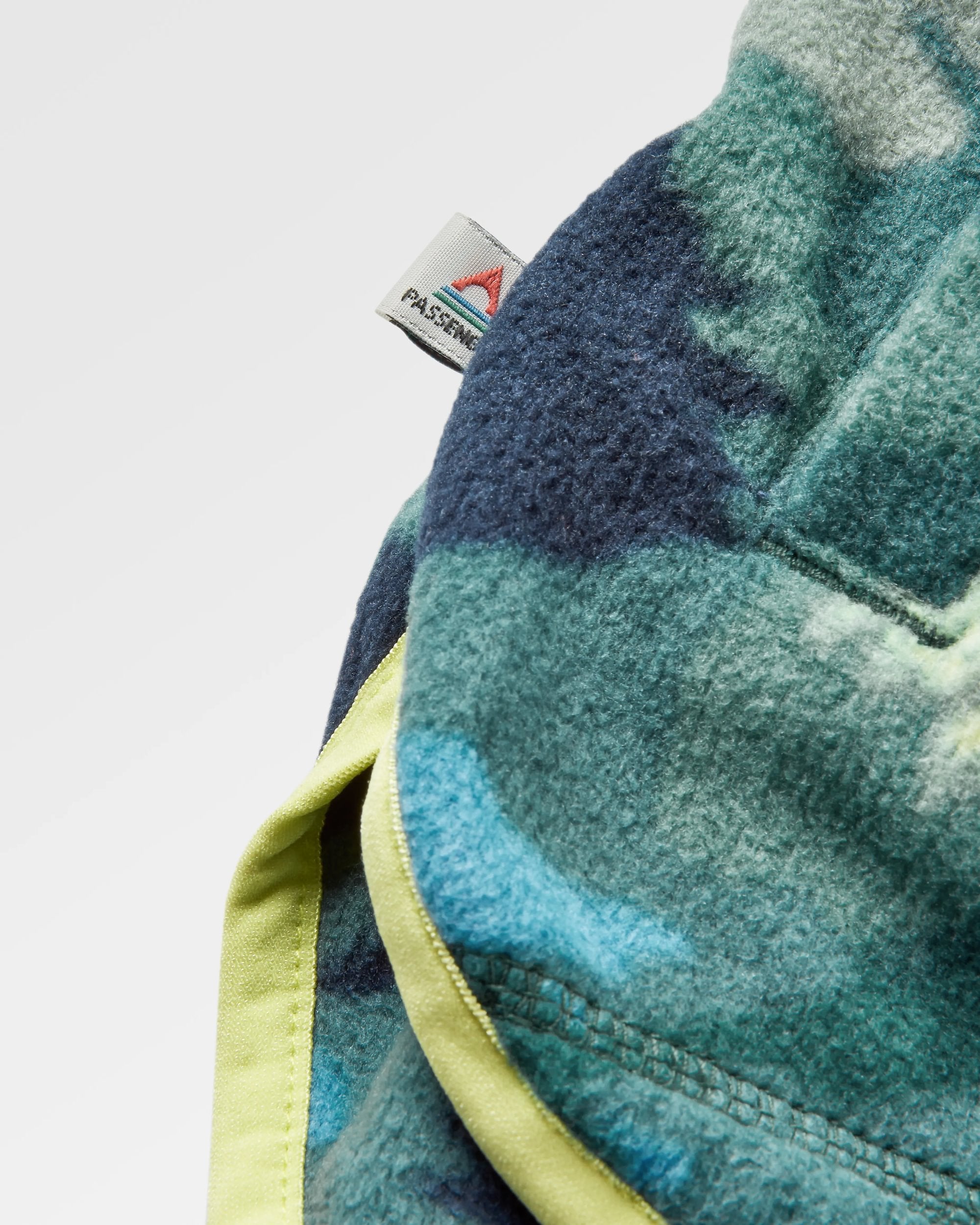 Sorrel Recycled Polar Fleece - Alpine Camo Rain Forest - Flatlay