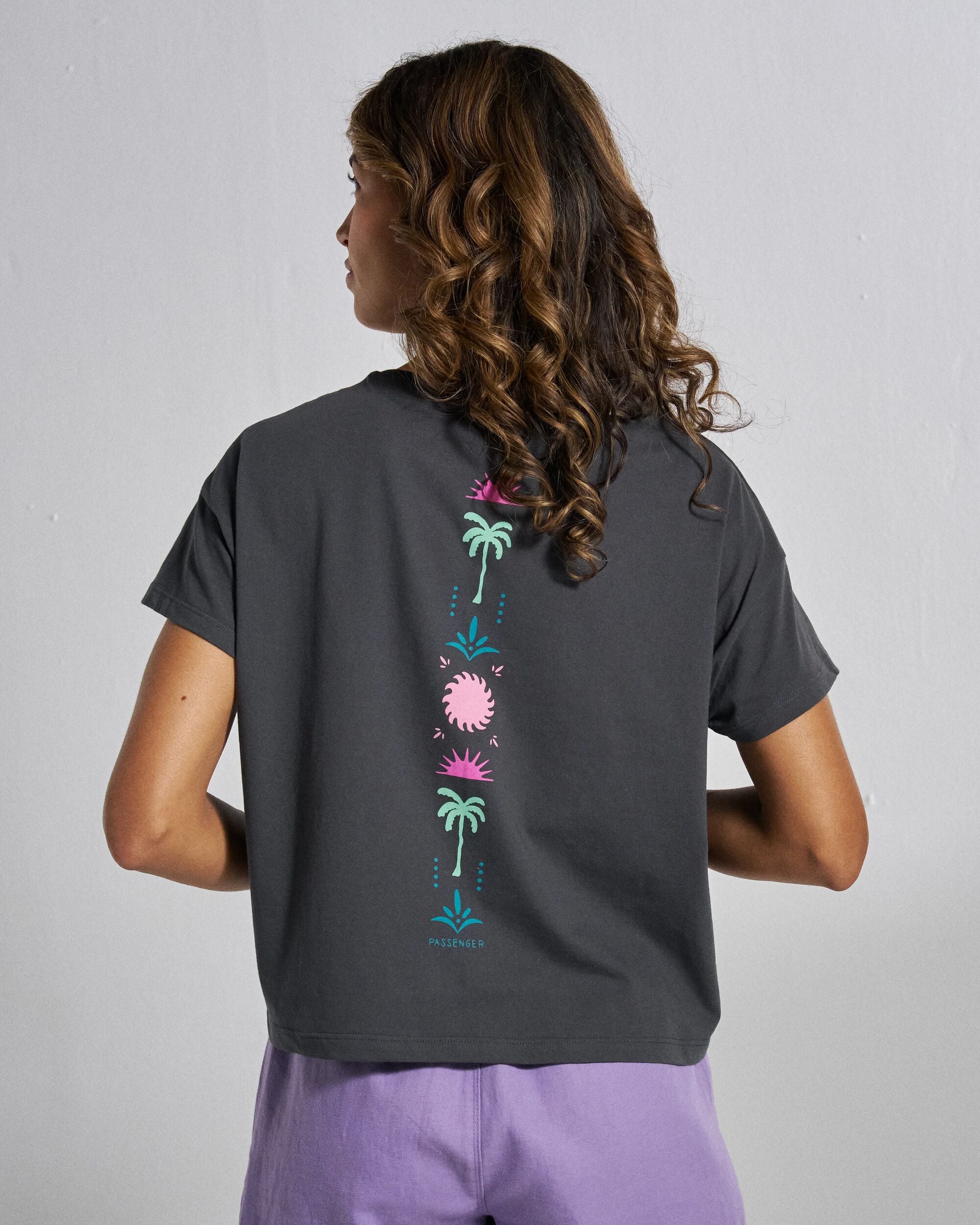 Stack Pocket T-Shirt - Faded Black - Studio Model