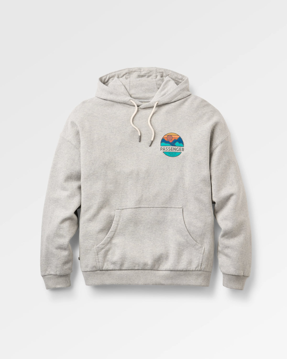 Laidback Hoodie - Grey Marl - Flatlay