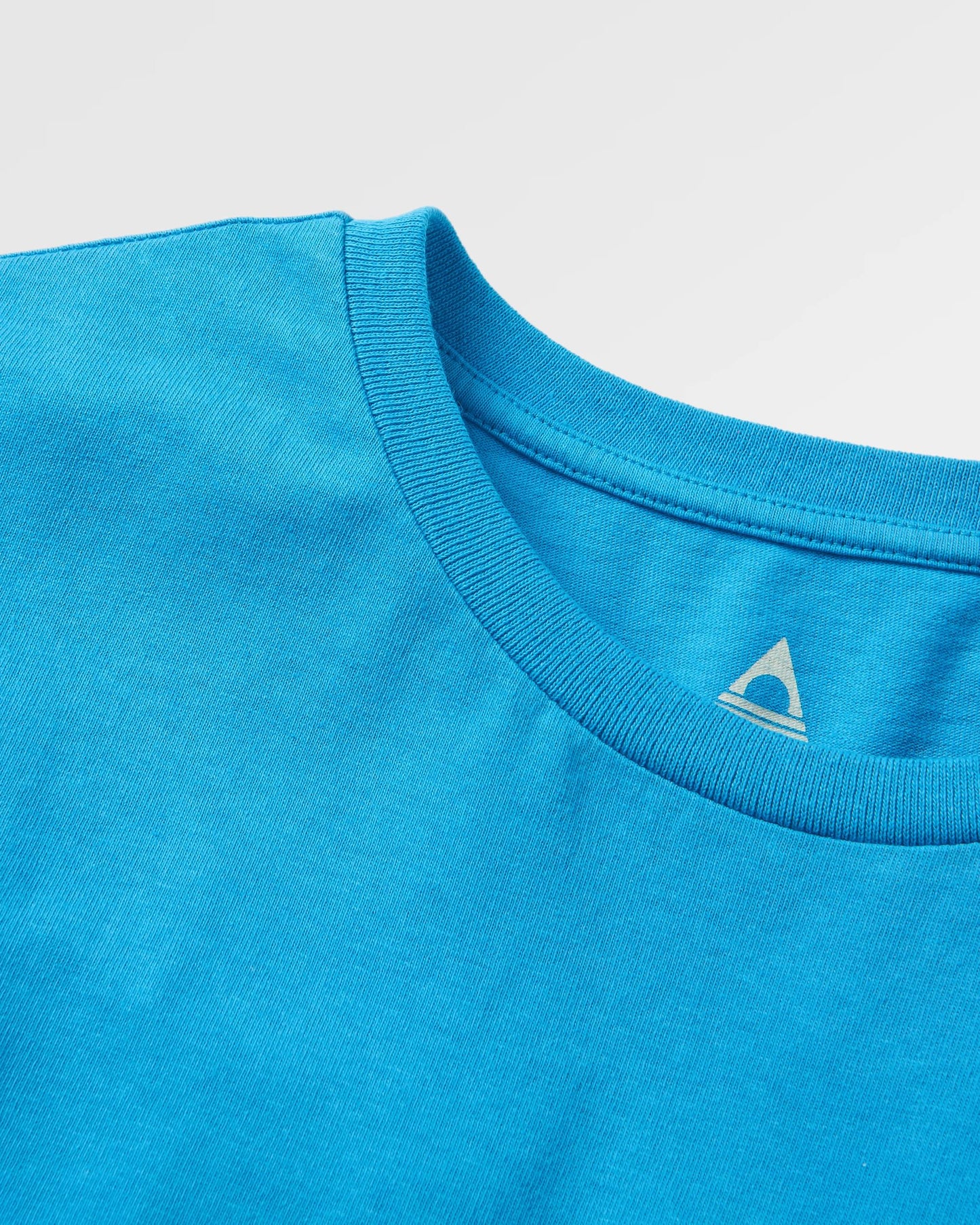 Breathe Recycled Cotton LS T-Shirt - Atlantic Blue - Flatlay