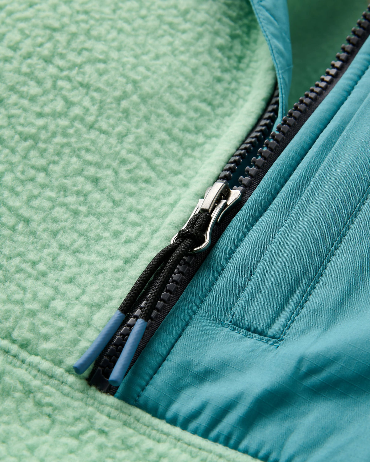 Home Recycled Sherpa Fleece - Seafoam - Flatlay