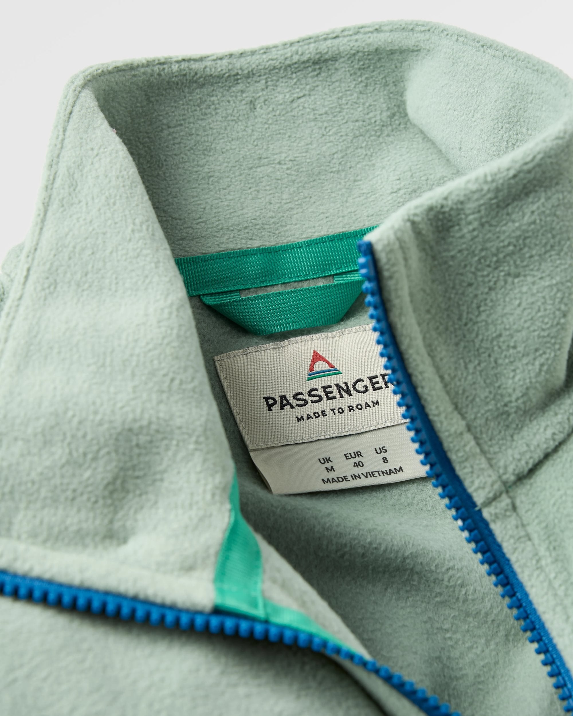 Ayla Recycled Micro Polartec® Fleece - Pistachio - Flatlay