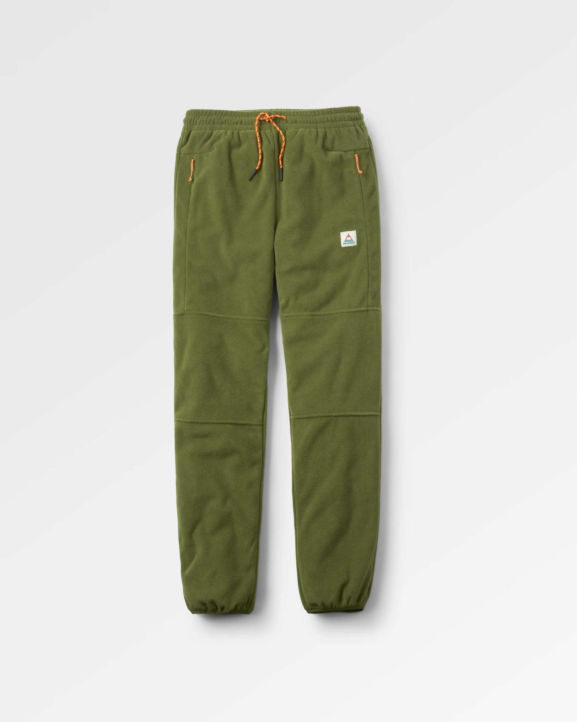 Set Off Recycled Polar Fleece Jogger - Khaki - Flatlay