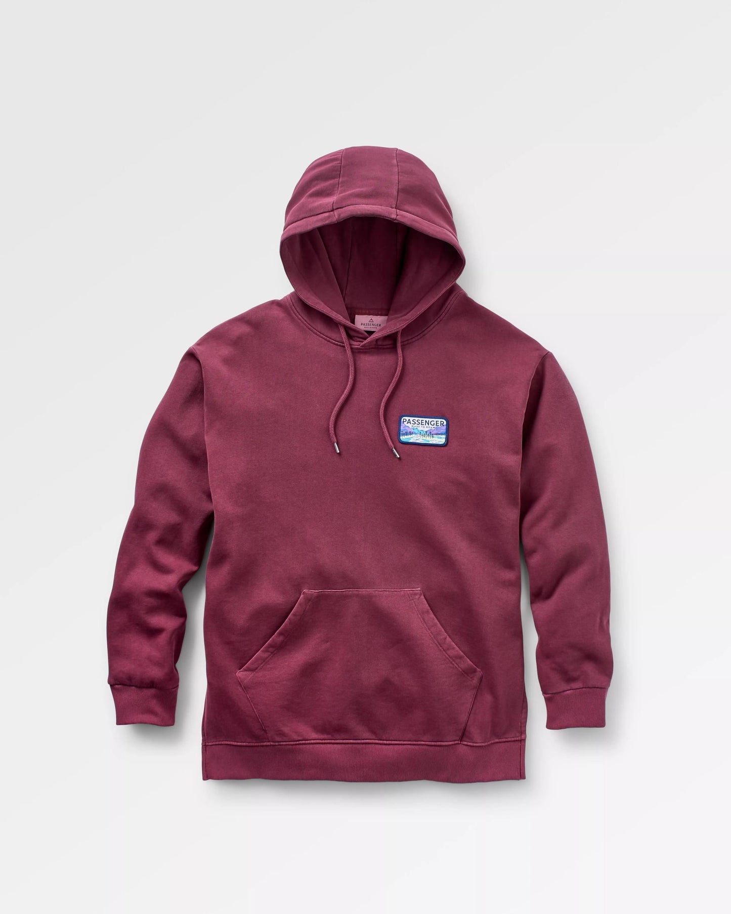Love The Wild Hoodie - Wine - Flatlay