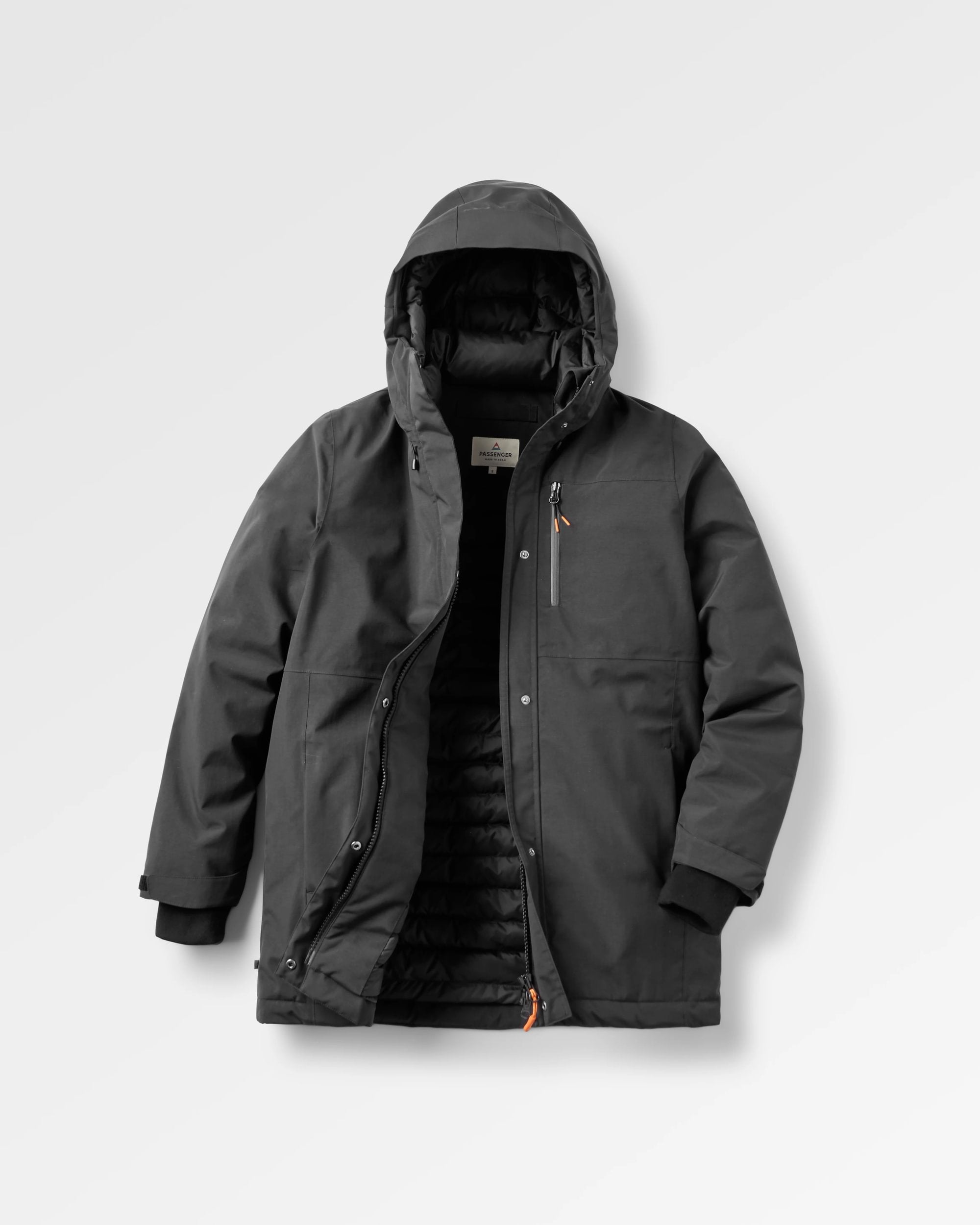 Cloudmont Waterproof Down Parka - Black - Flatlay