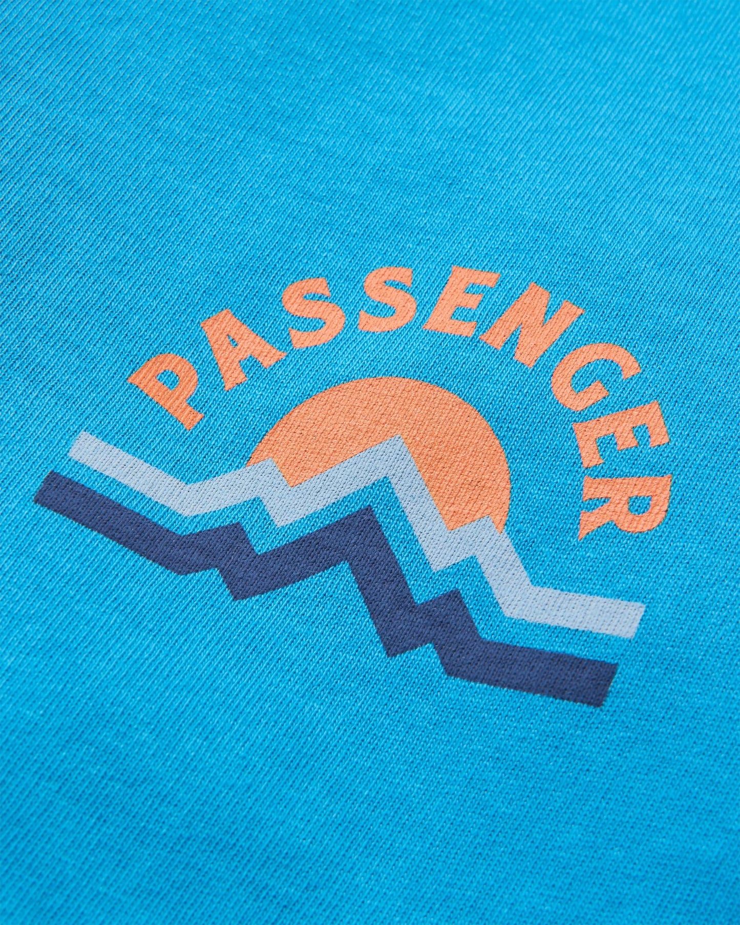 Breathe Recycled Cotton LS T-Shirt - Atlantic Blue - Flatlay