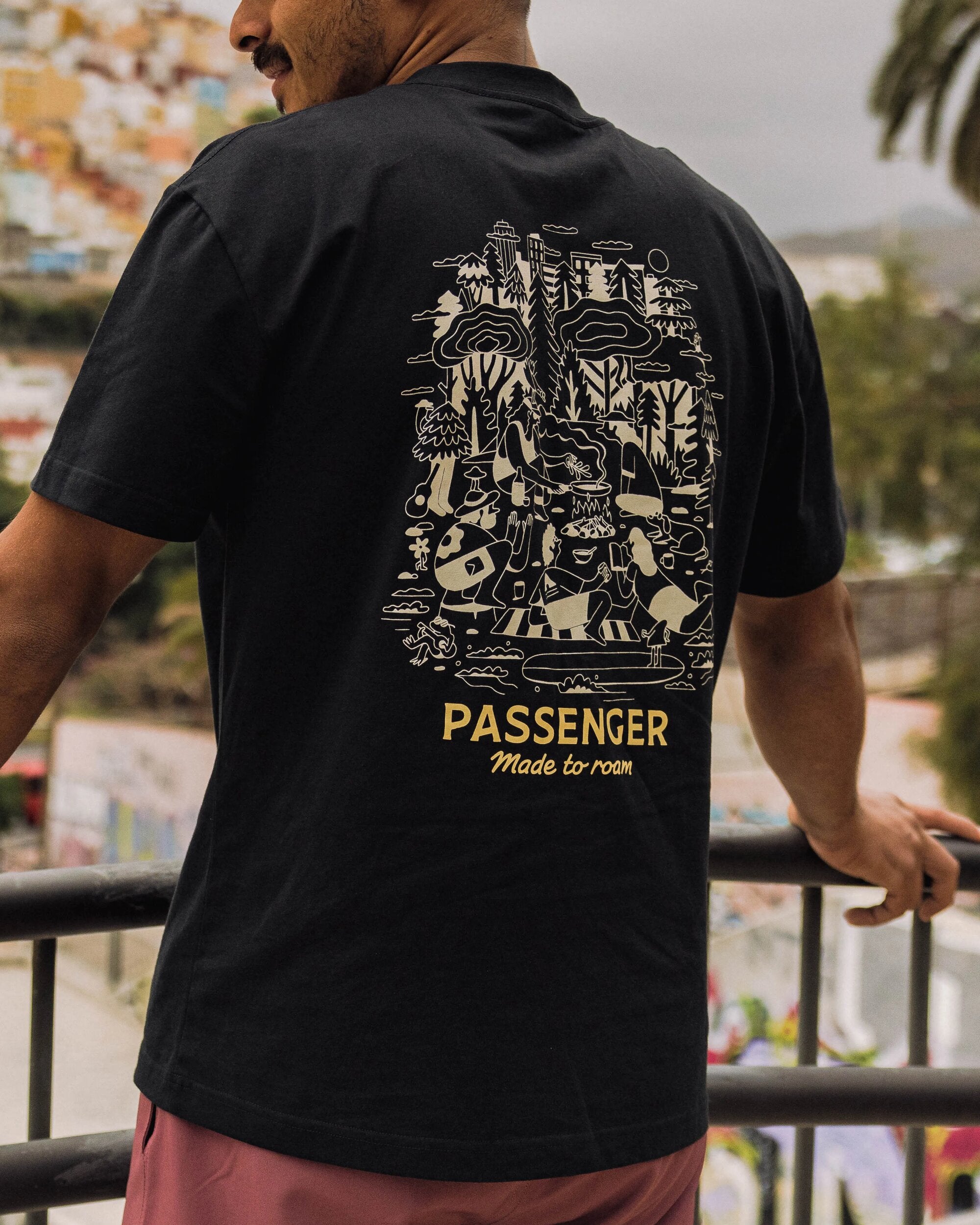 Better Outside Organic Relaxed Fit T-Shirt - Black - Lifestyle