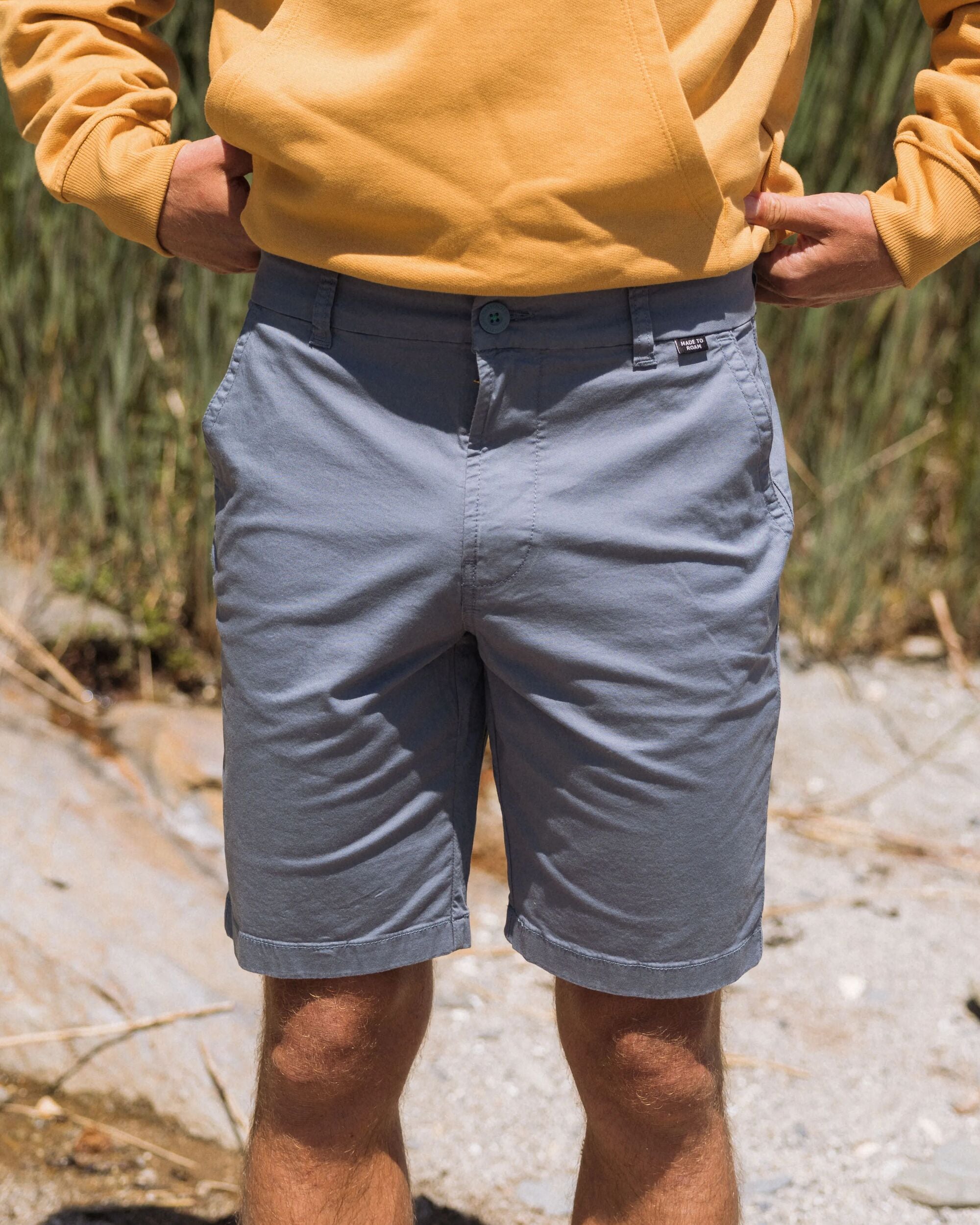365 Light Organic Cotton Shorts - Storm Grey - Lifestyle