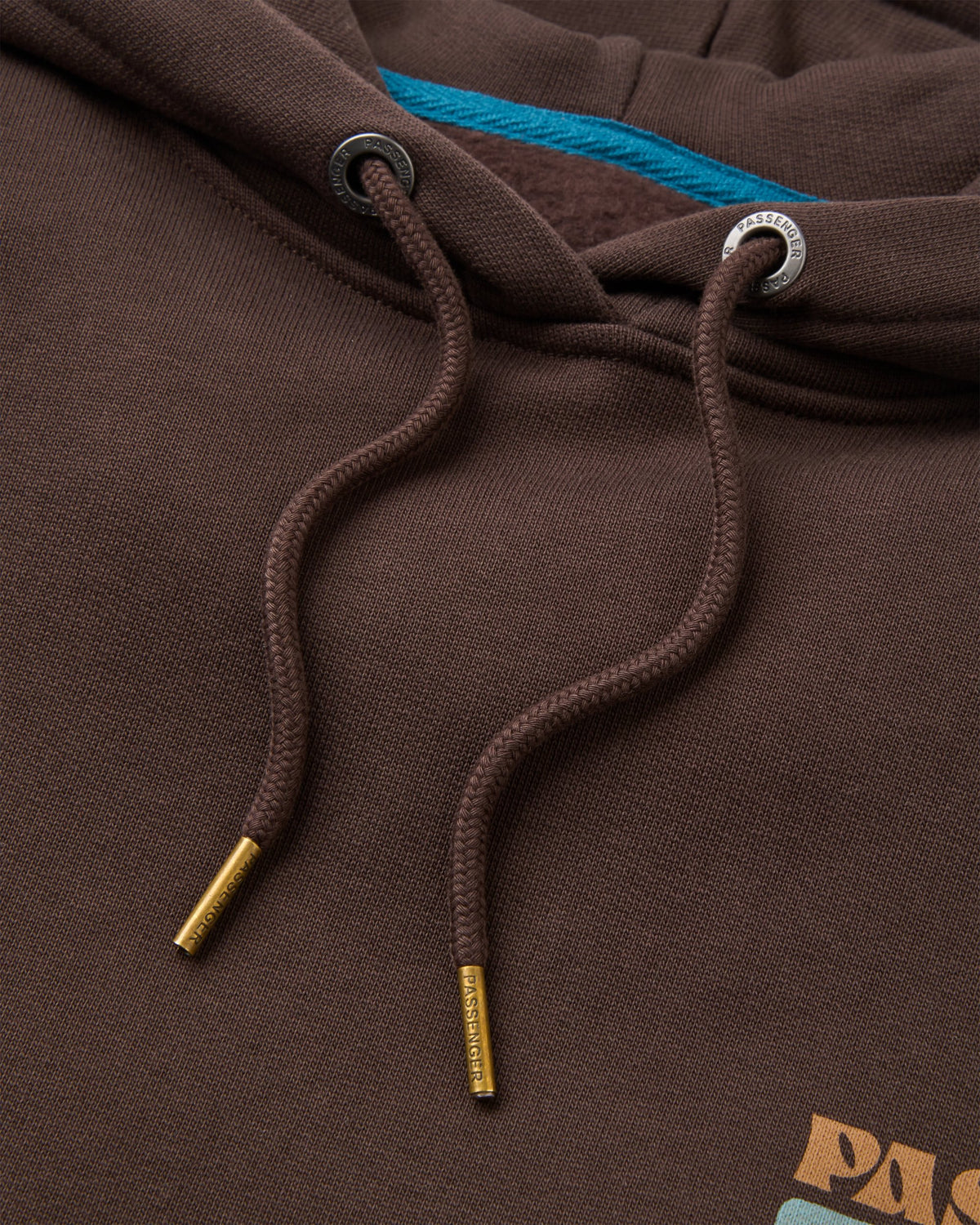 Patches Recycled Cotton Hoodie - Espresso - Flatlay