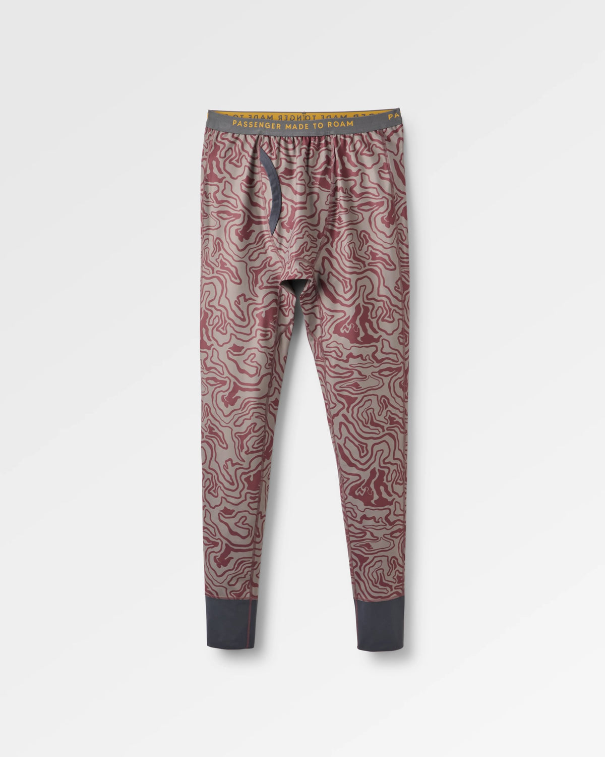 Amberline Base Layer Leggings - Strata Swirl Brambleberry - Flatlay