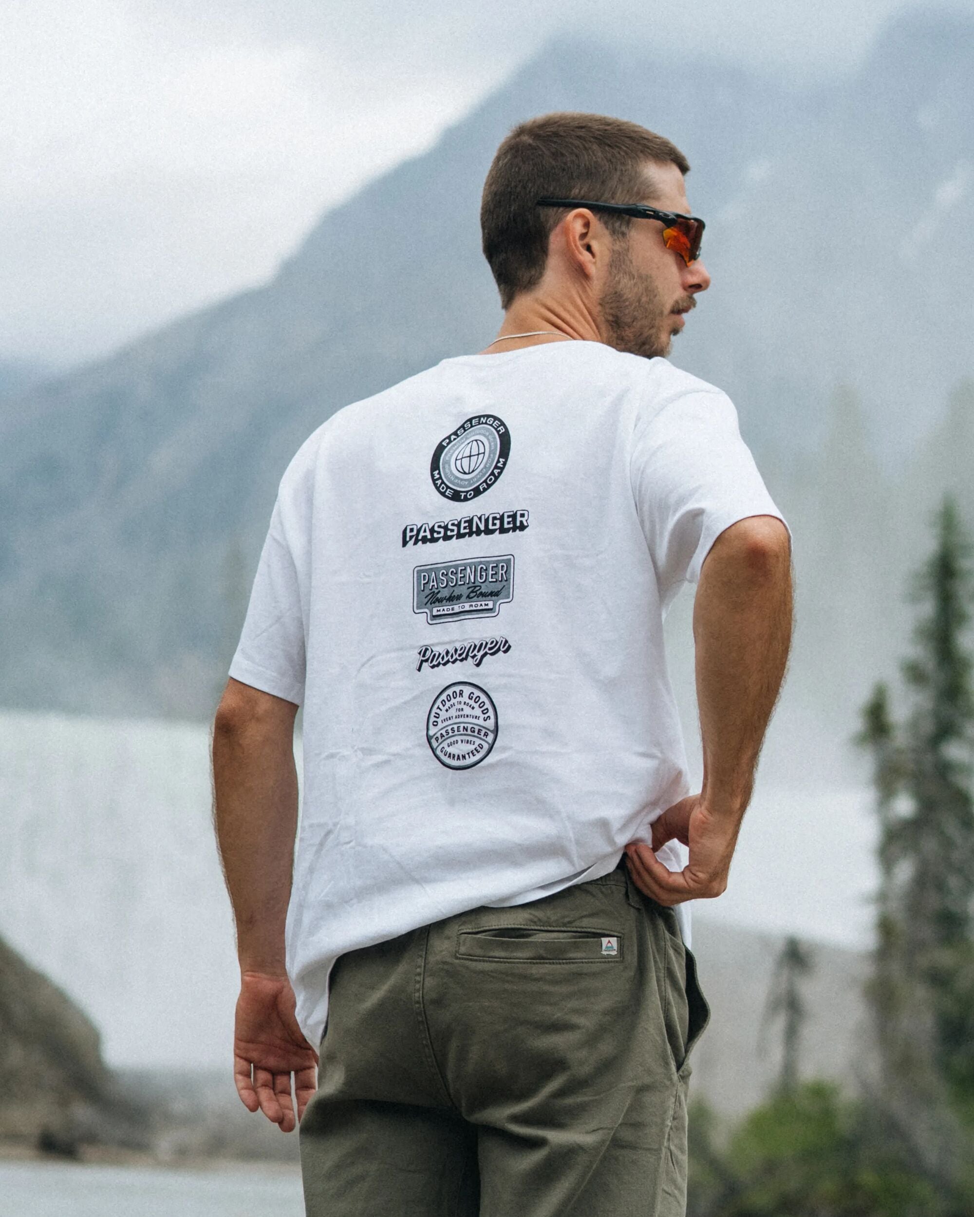 Guided Recycled Cotton T-Shirt - White - Lifestyle