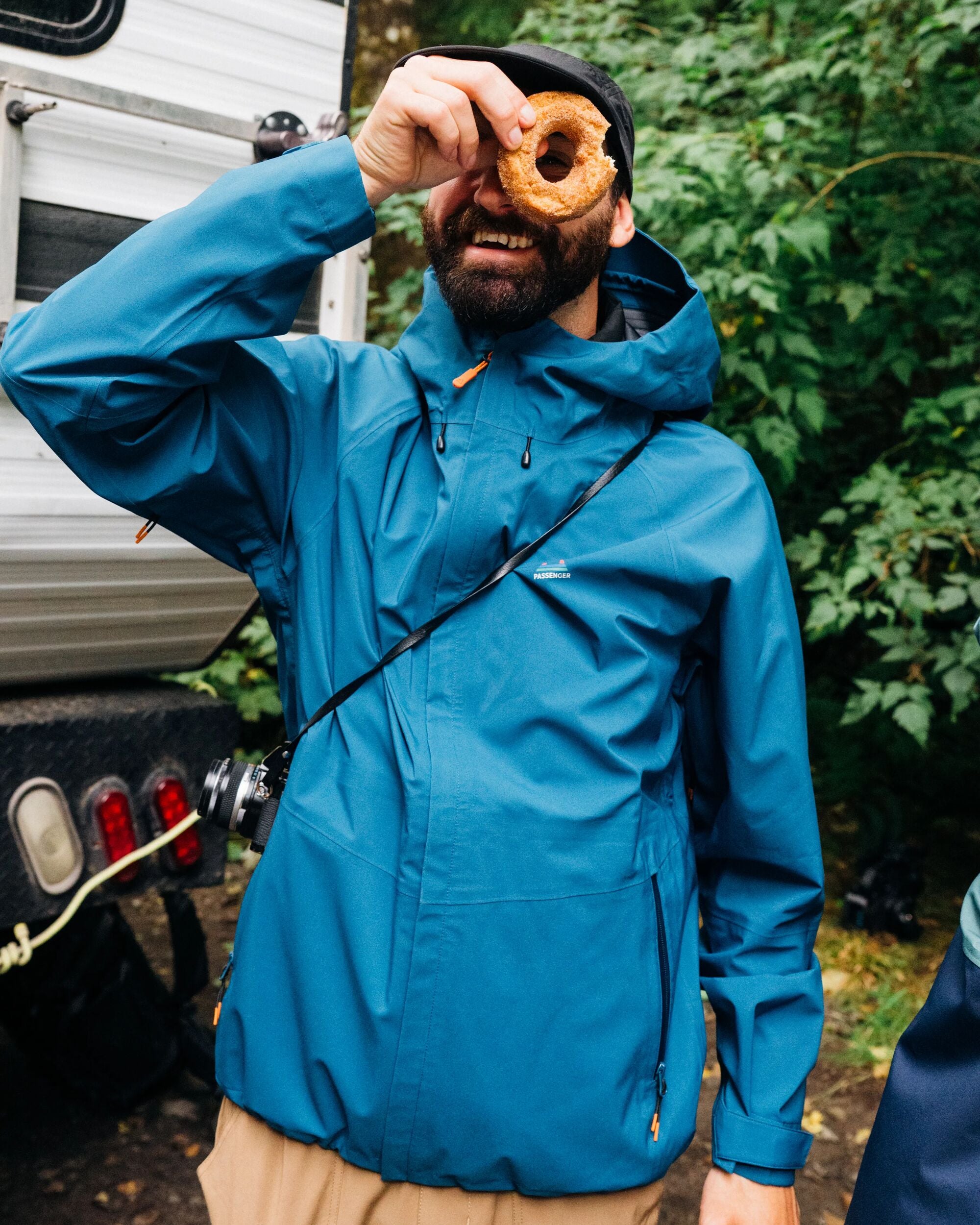 Five Season Recycled Waterproof Jacket - Tidal Blue - Lifestyle
