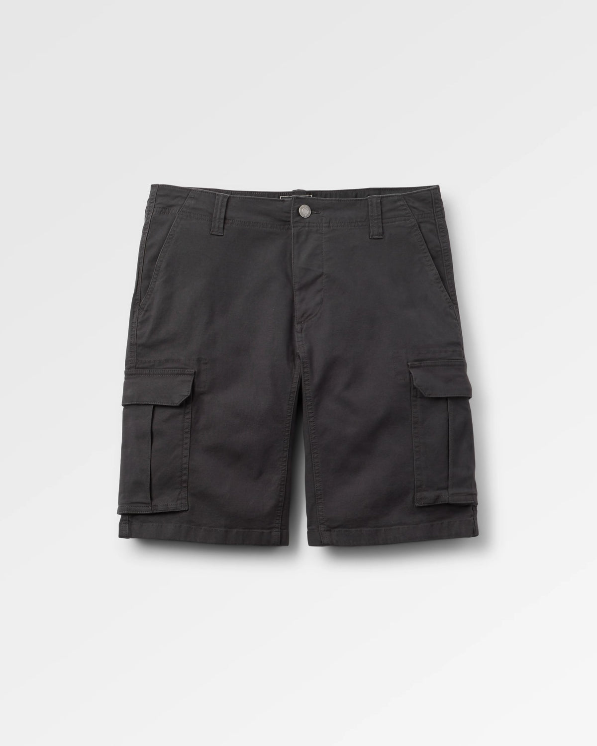 Lakeside Cargo Cotton Short - Faded Black - Flatlay