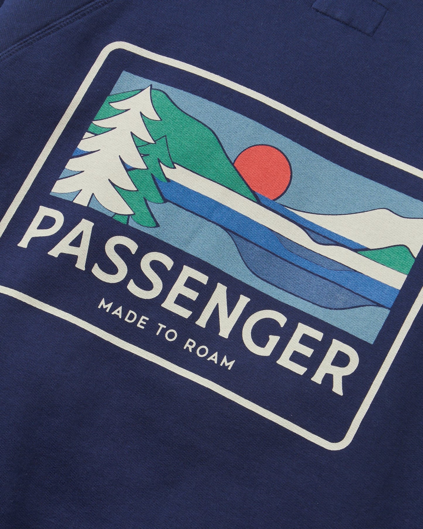 Roamer Men's Recycled Cotton Sweatshirt - Rich Navy - Flatlay