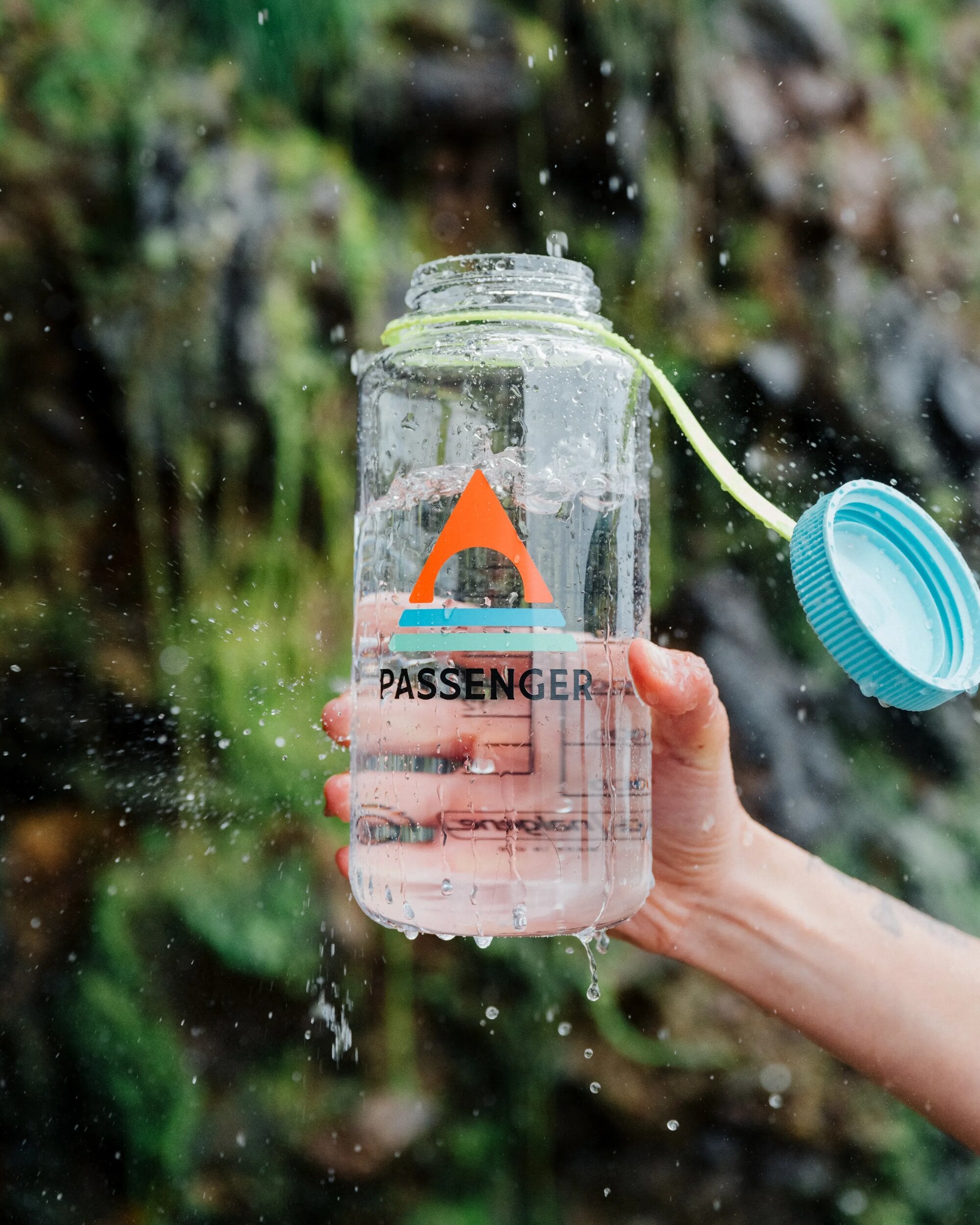 Nalgene 1L Weithals-Wasserflasche Klar Klar – Passenger