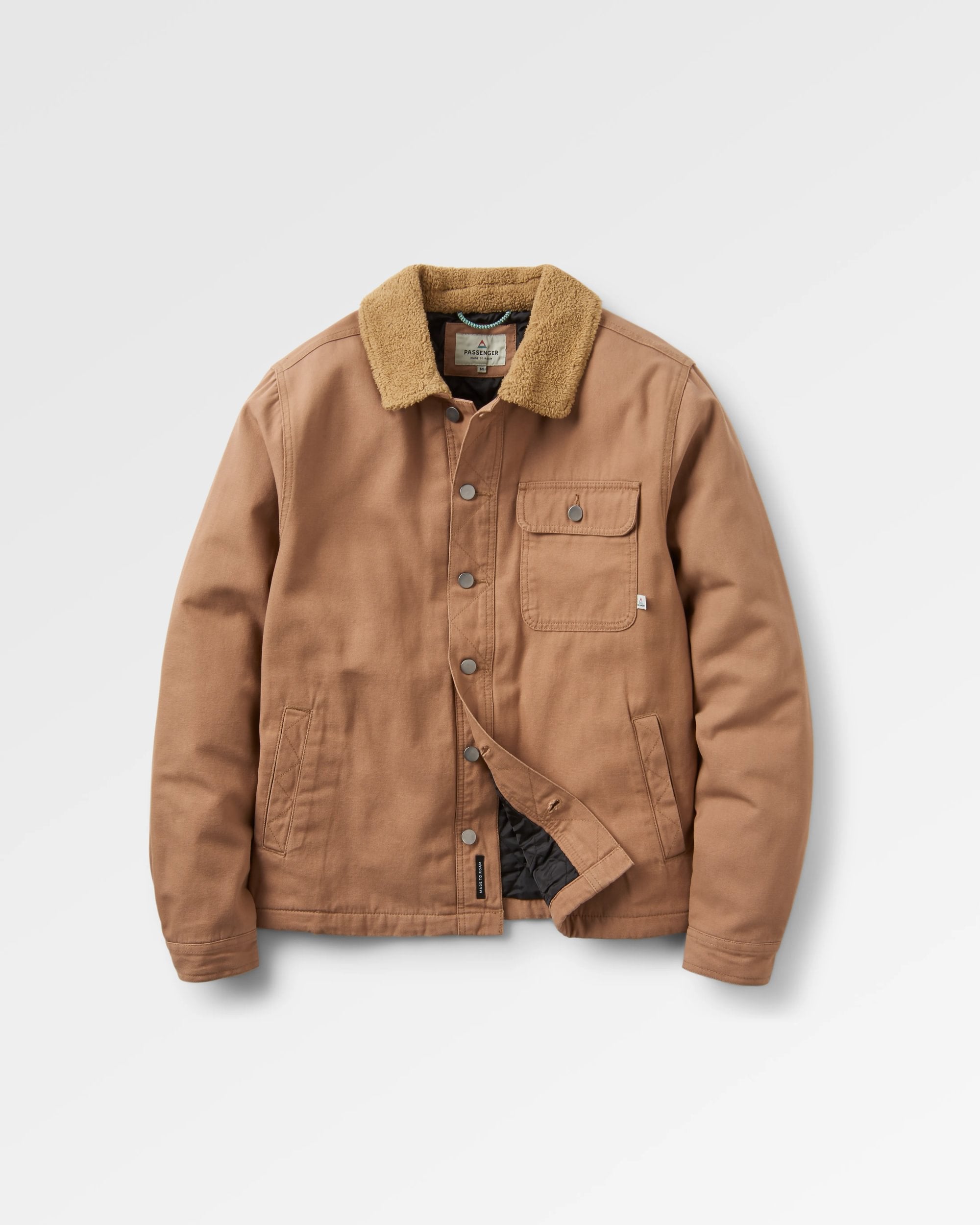 Falcon Organic Cotton Jacket - Toffee - Flatlay