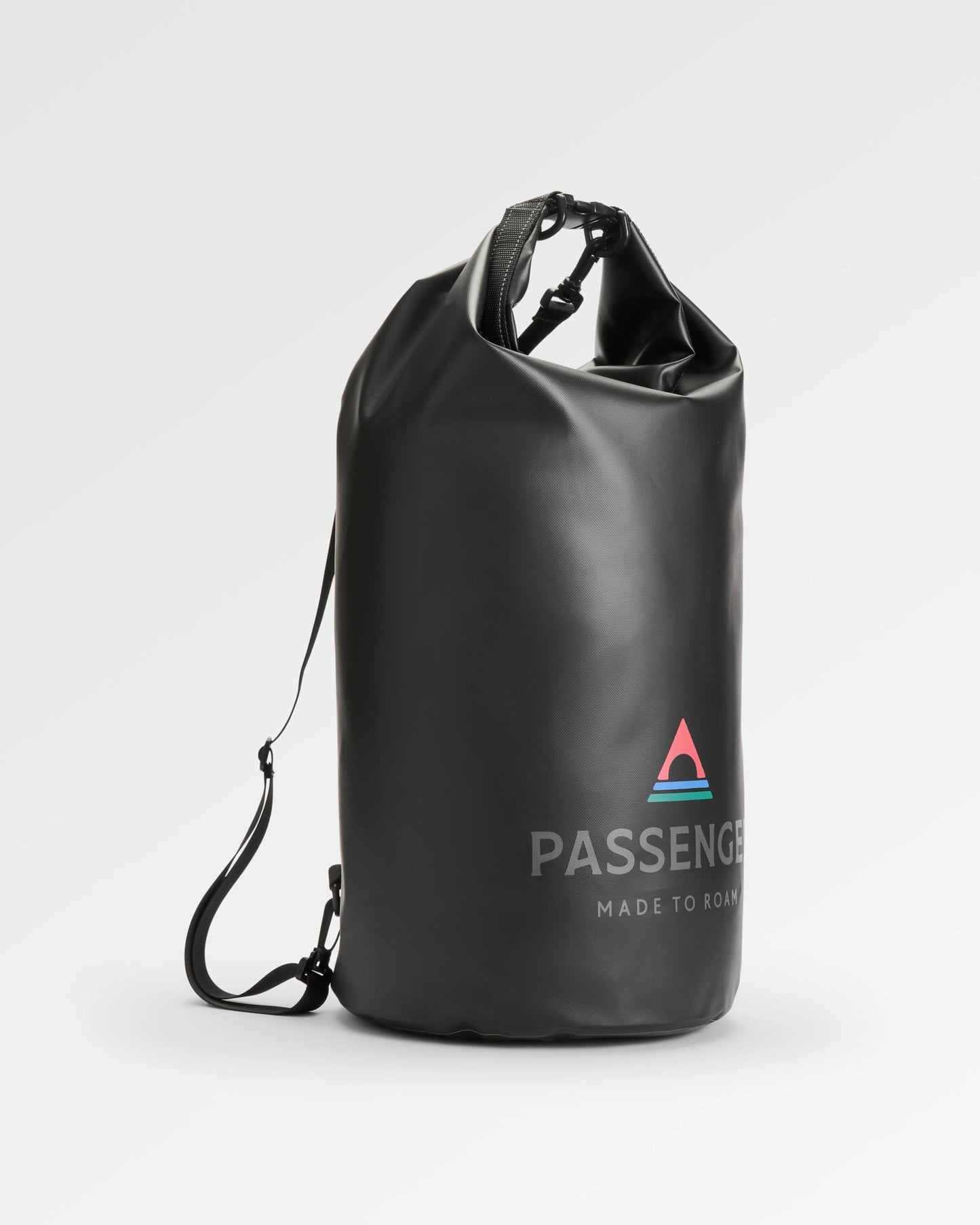 Tide 30L Recycled Dry Bag - Black - Flatlay