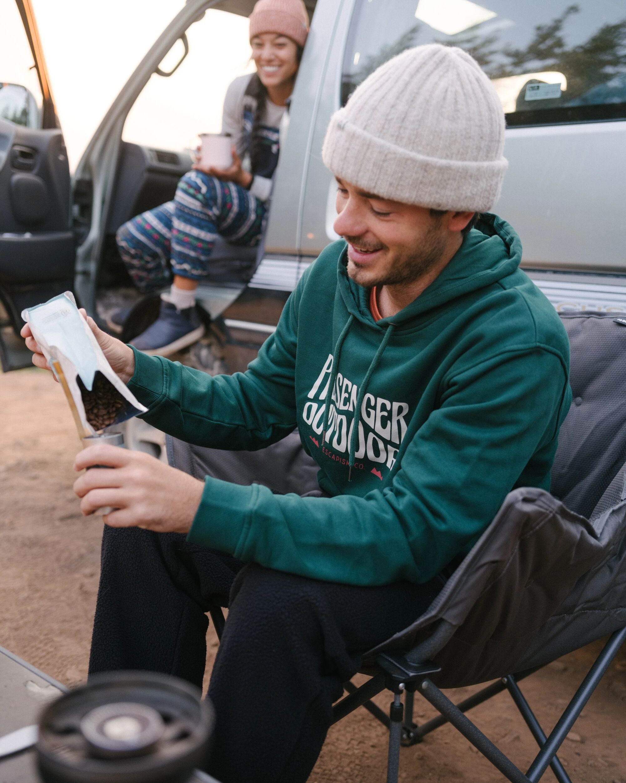 Yuca Organic Cotton Hoodie - Rain Forest - Lifestyle