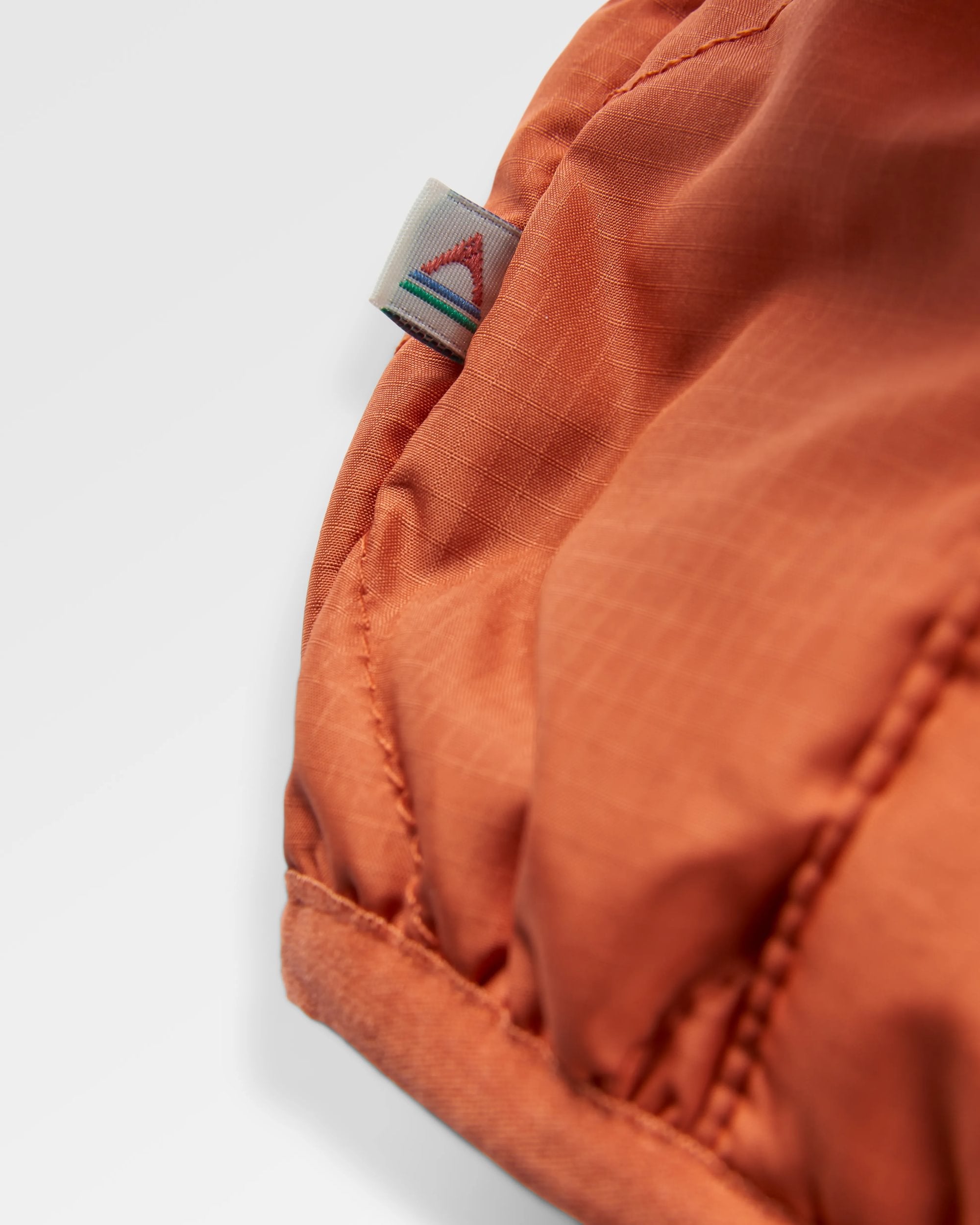 Dylan Recycled Insulated Full Zip Jacket - Burnt Orange - Flatlay