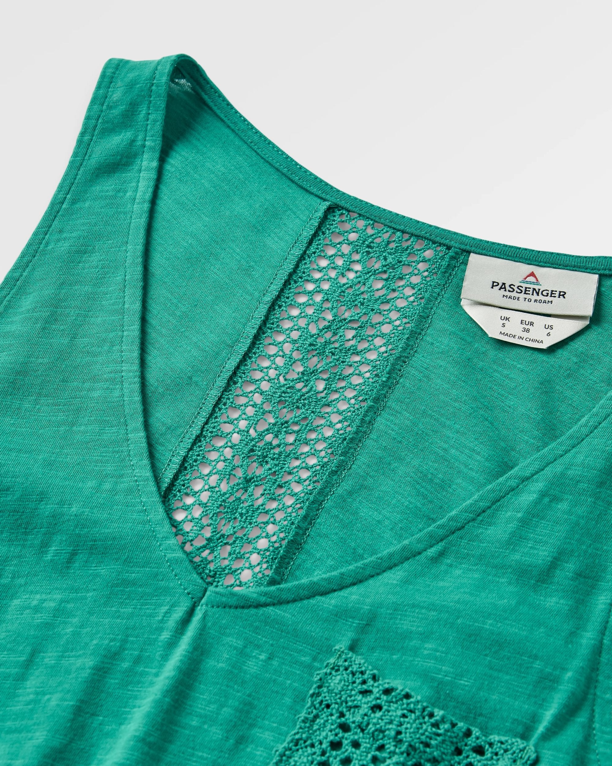 Rivergate Recycled Cotton Dress - Greenlake - Flatlay