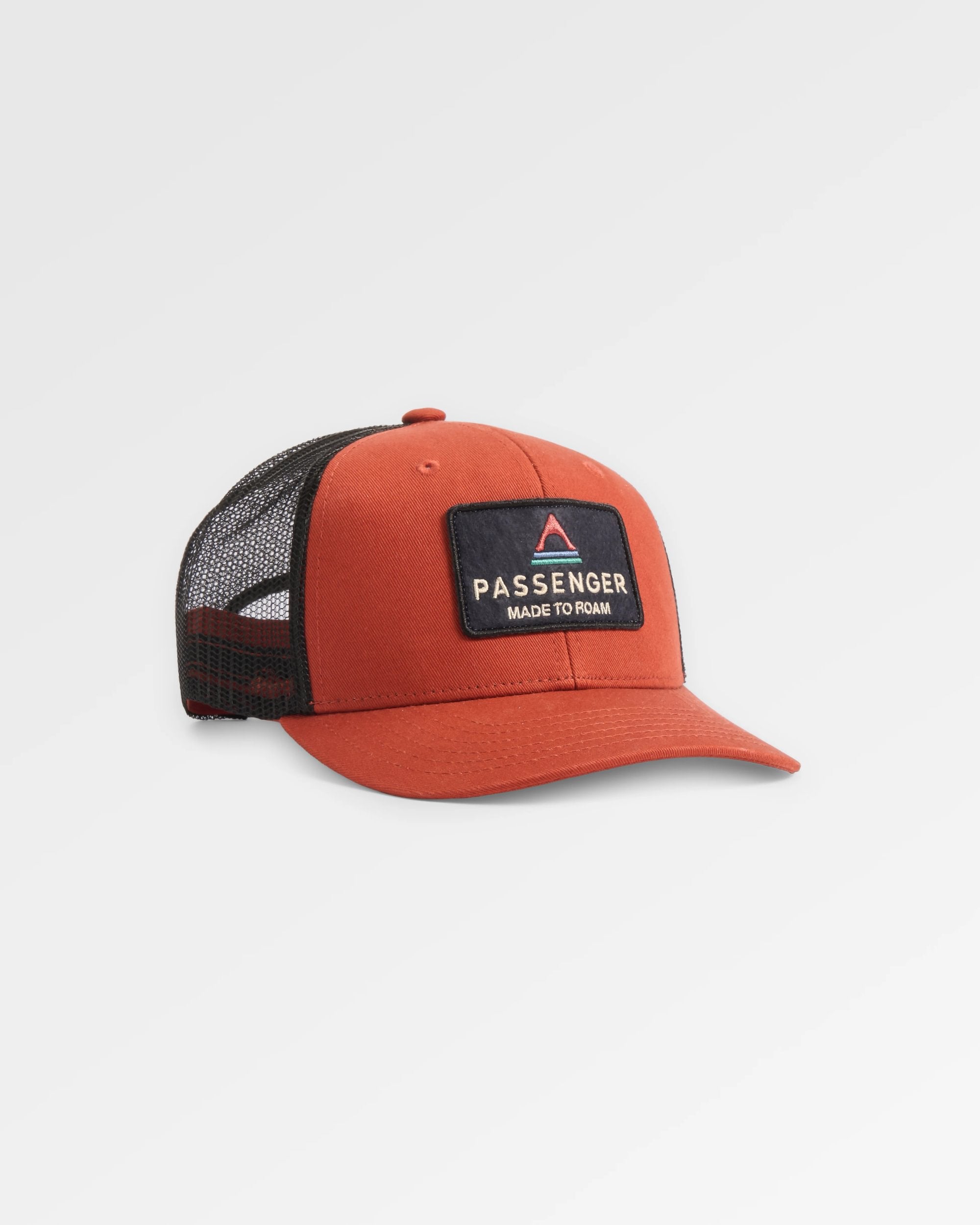 Core Organic Cotton Trucker Cap - Dark Rust - Flatlay
