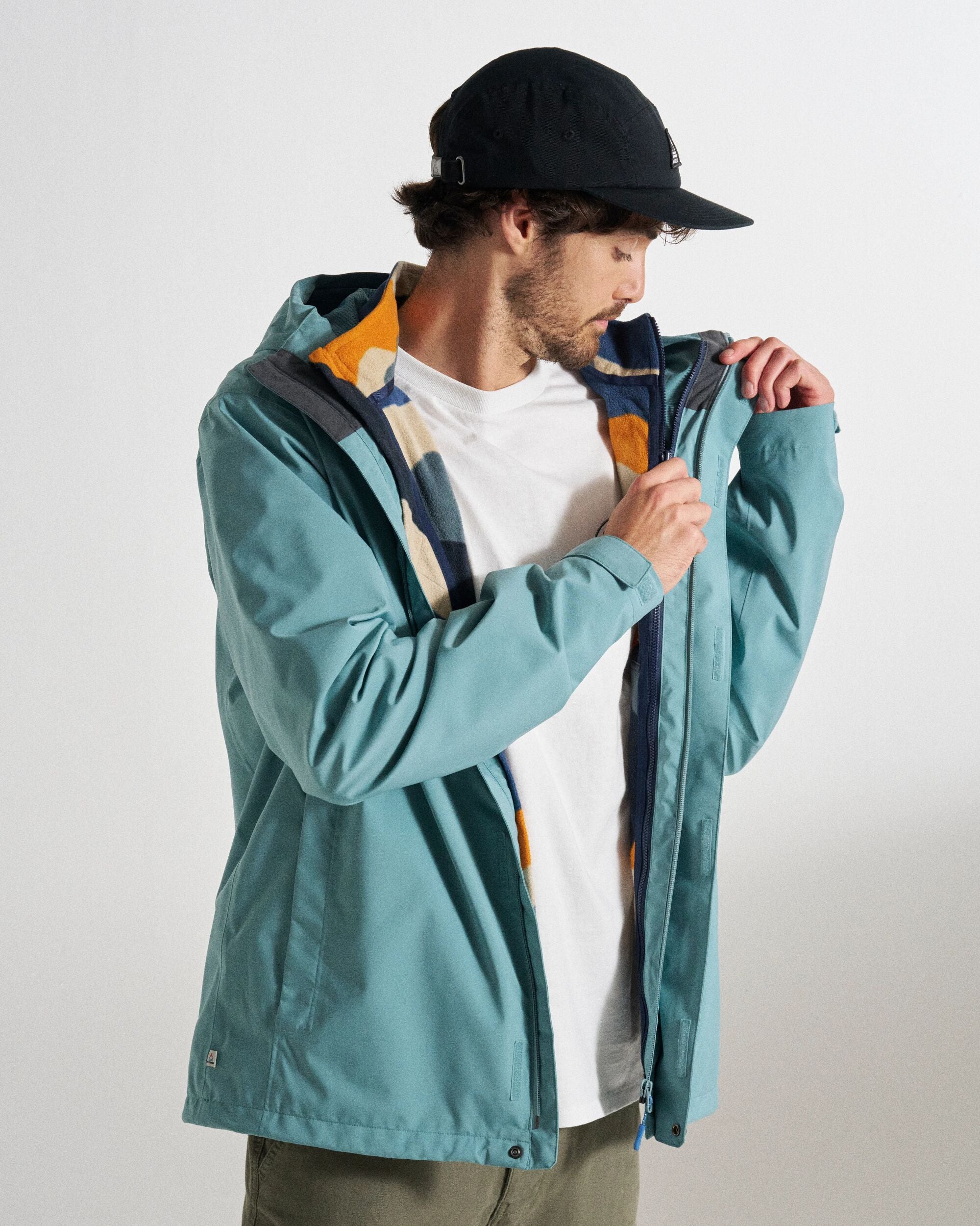 Graniteridge Recycled Waterproof 3 in 1 Jacket - Arctic - Studio Model