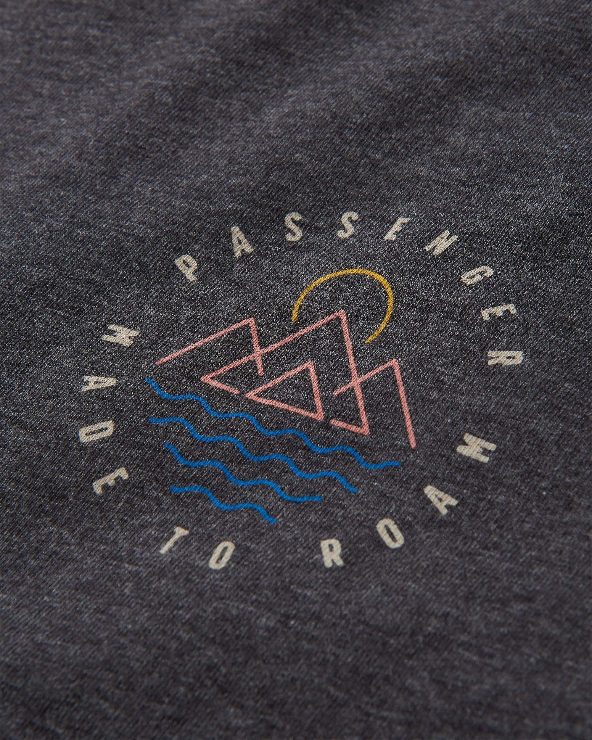 Escapism Recycled Cotton T-Shirt - Charcoal Marl - Flatlay