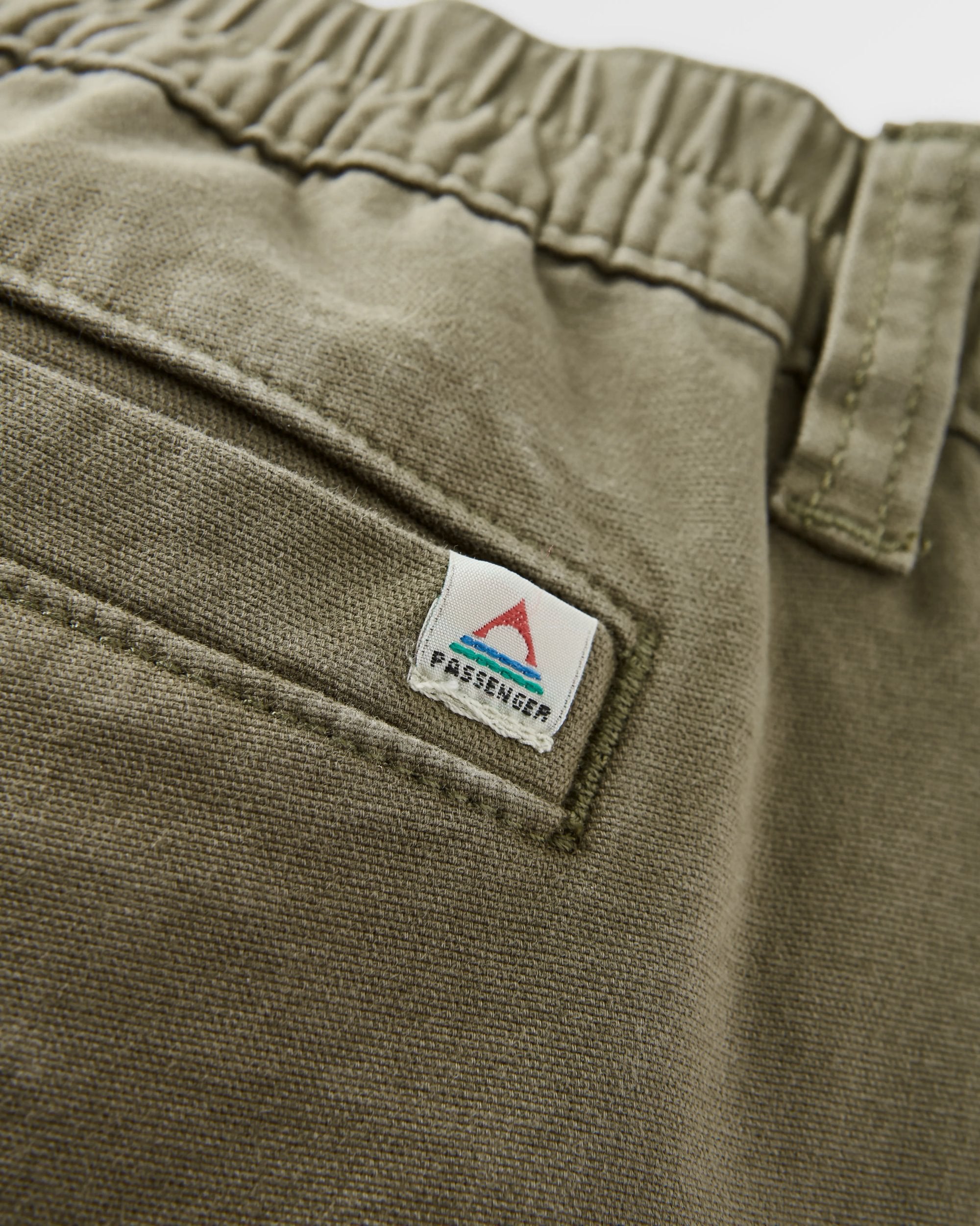 Horizon Comfort Chino - Dusty Olive - Flatlay