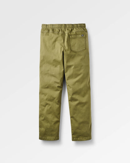 Drifter Twill Relaxed Fit Trouser - Khaki - Flatlay