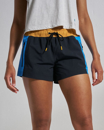 Way Out Netplus® All Purpose Short - Black/Marine Blue - Studio Model