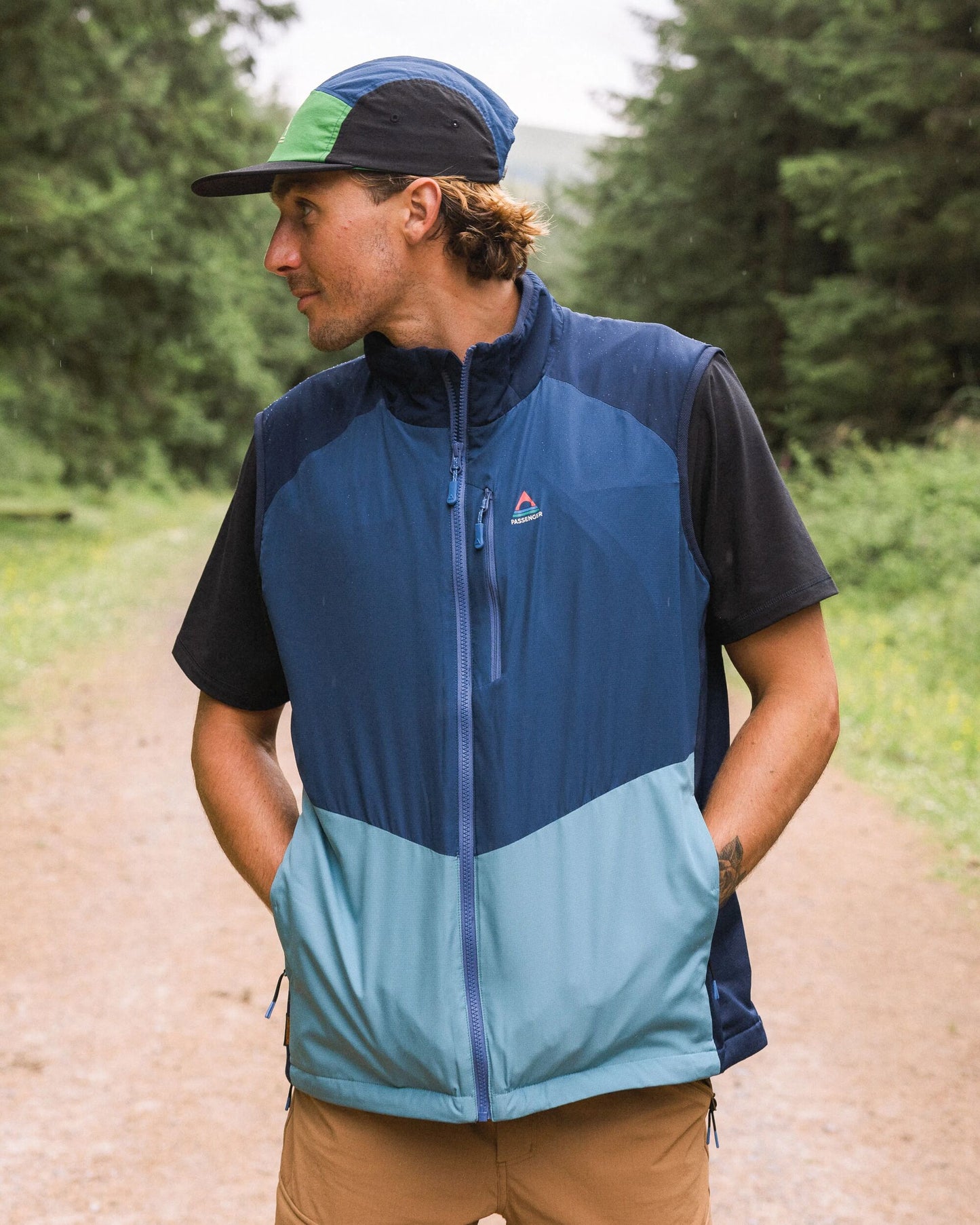 Daybreak Lightweight Recycled Thermore® Insulated Vest - Rich Navy/Dark Denim/Arctic - Lifestyle