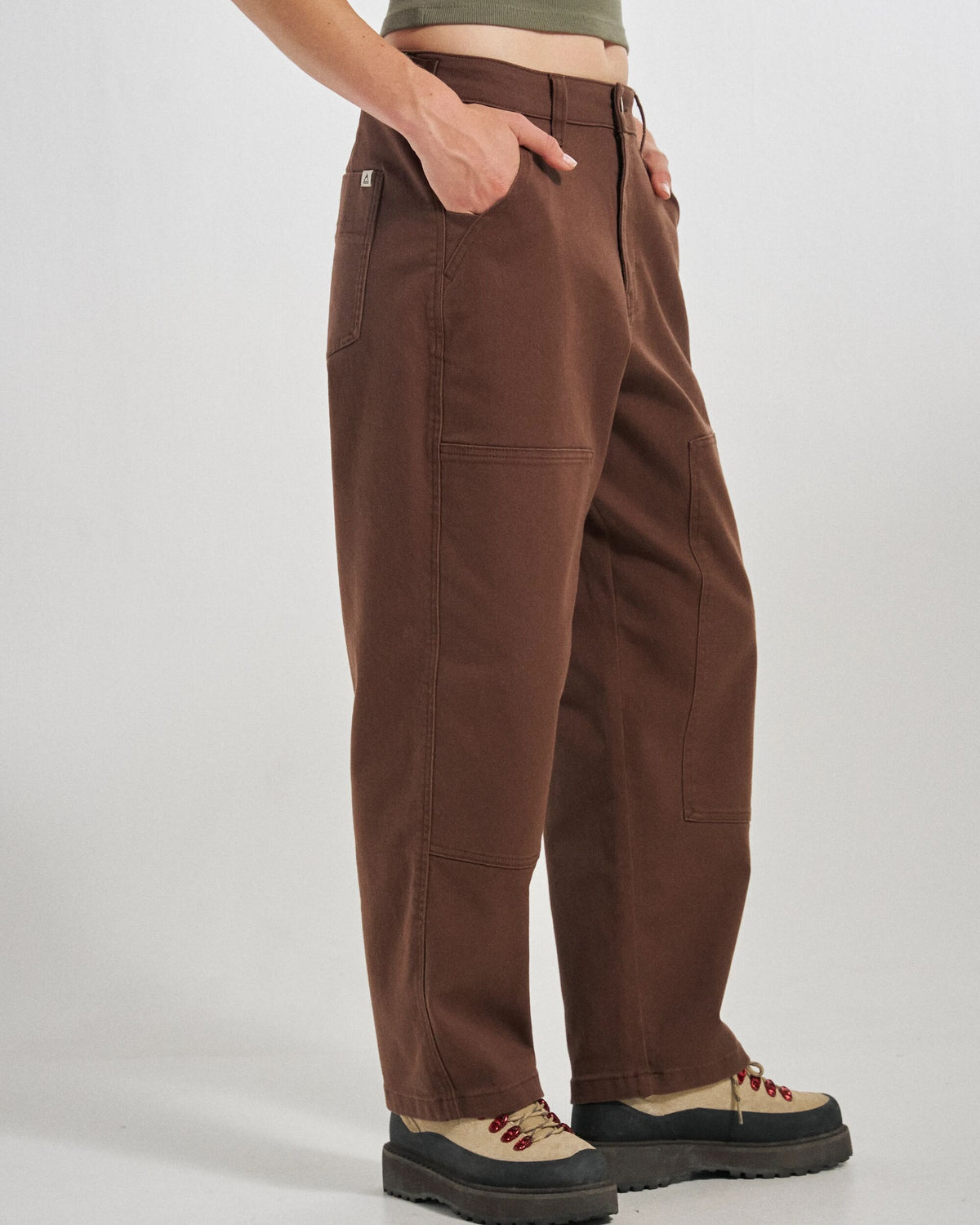 Fortuna Trouser - Chestnut - Studio Model
