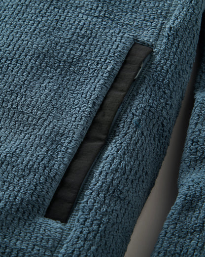 Venturescape Men's Recycled Fleece - Storm Grey/ Black - Flatlay