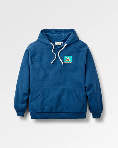 Lost On Purpose Relaxed Fit Hoodie - Blue Navy - Flatlay