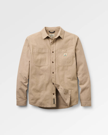 Backcountry Grid Cord Shirt - Simply Taupe - Flatlay