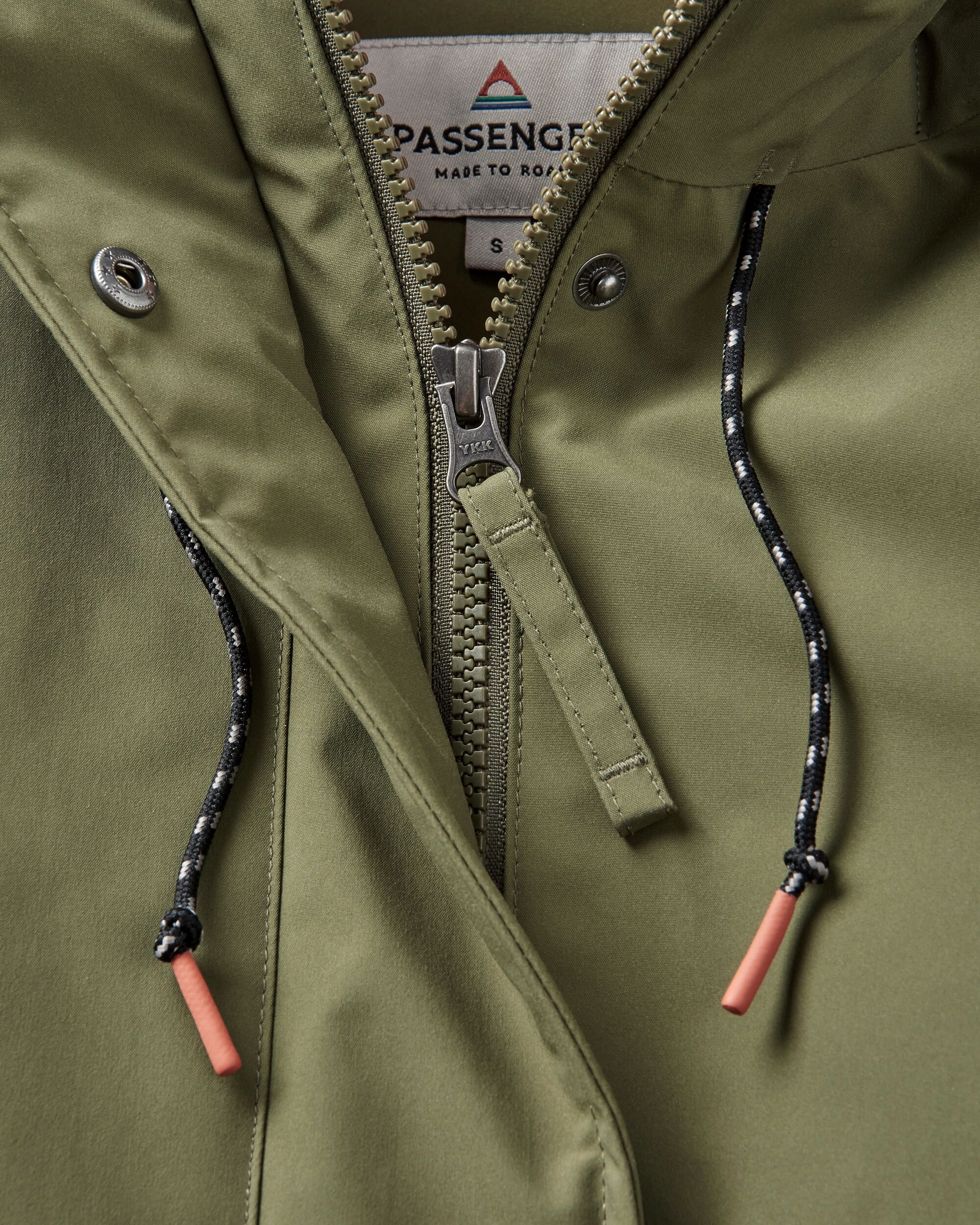 Alaska Recycled Insulated Parka - Khaki - Flatlay