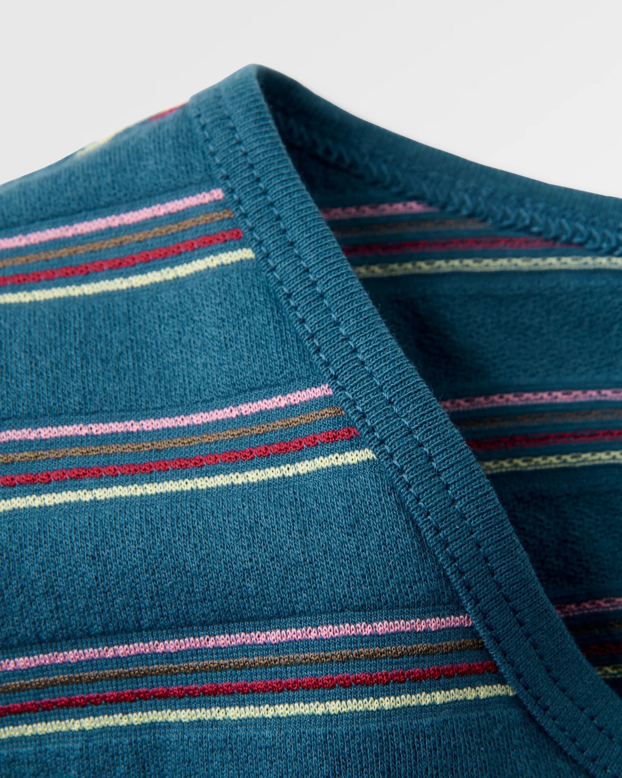 Retro Vibes Vest  - Dark Denim Stripe - Flatlay