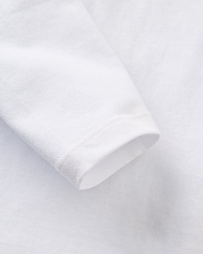 Explore LS T-Shirt - White - Flatlay