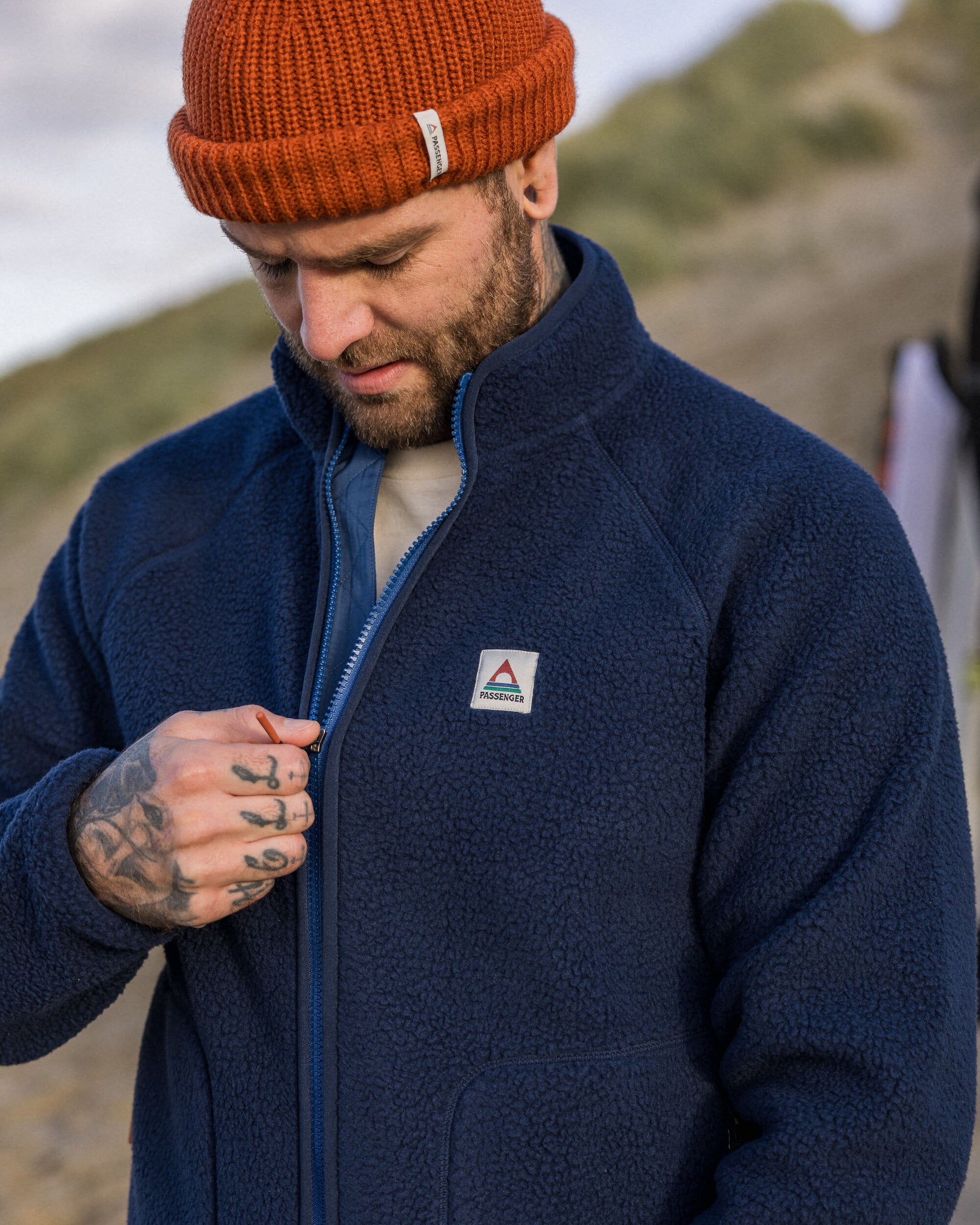 Tripper 2.0 Full Zip Recycled Sherpa Fleece - Rich Navy