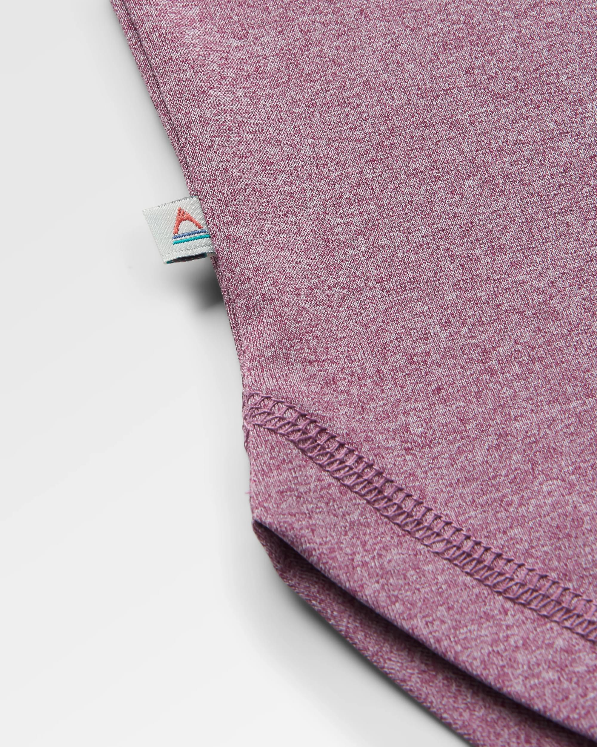 Breezy Recycled Active Vest - Berry Marl - Flatlay