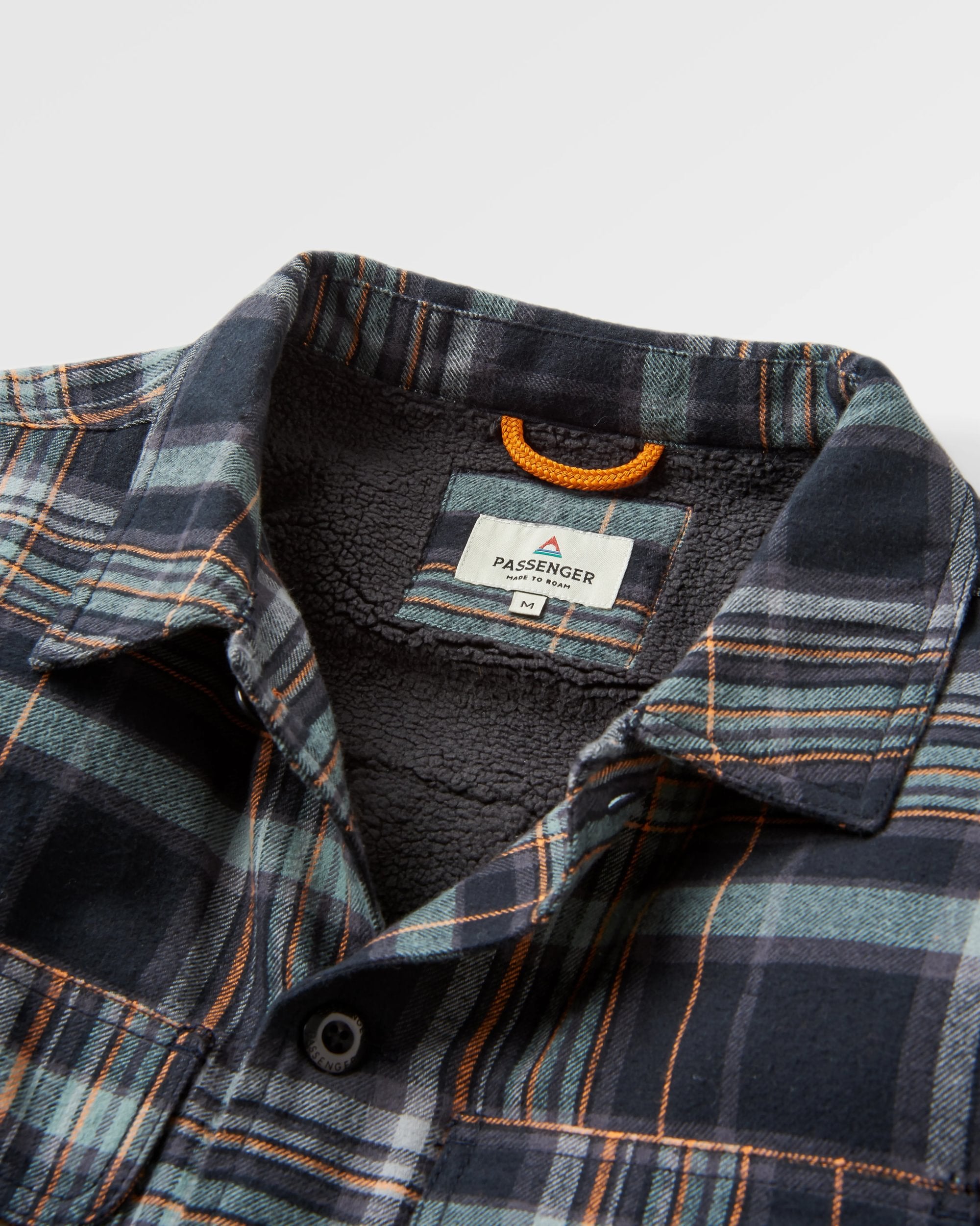 Freestyle Sherpa-Lined Overshirt - Black Check - Flatlay
