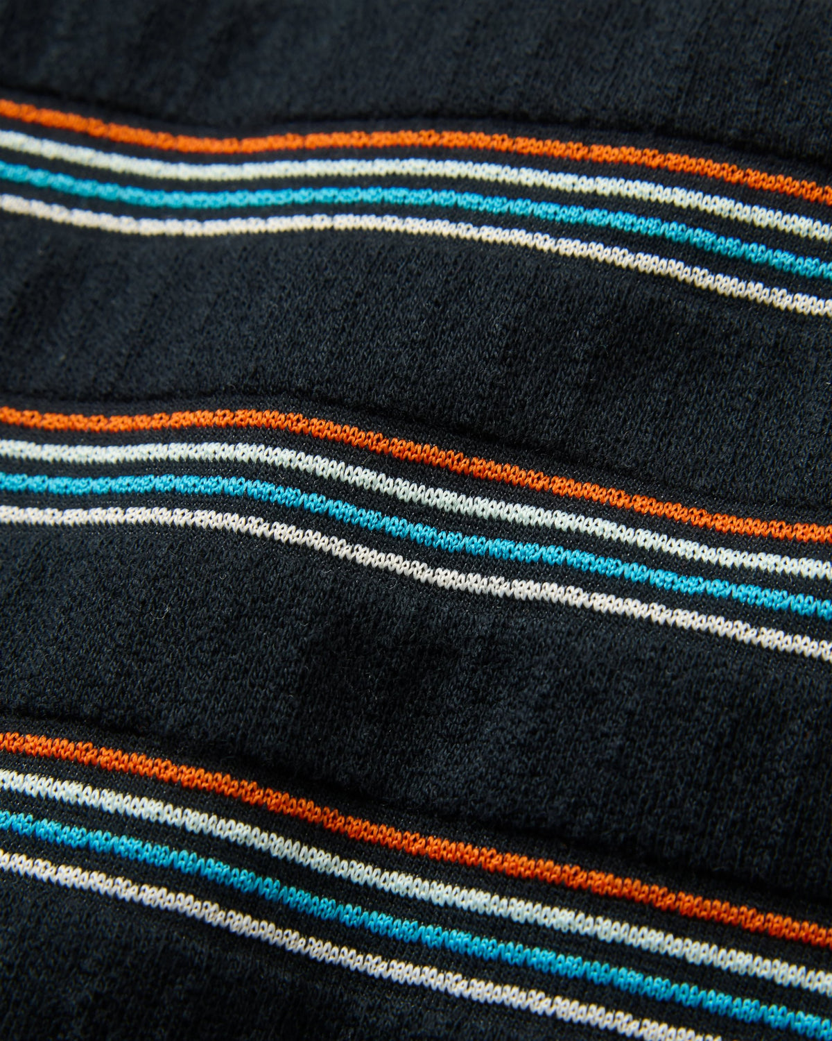 Retro Stripe LS T-Shirt - Black - Flatlay